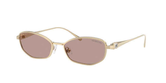 Swarovski 0SK6049 Sunglasses in Silver/Gunmetal/Grey | Target Optical