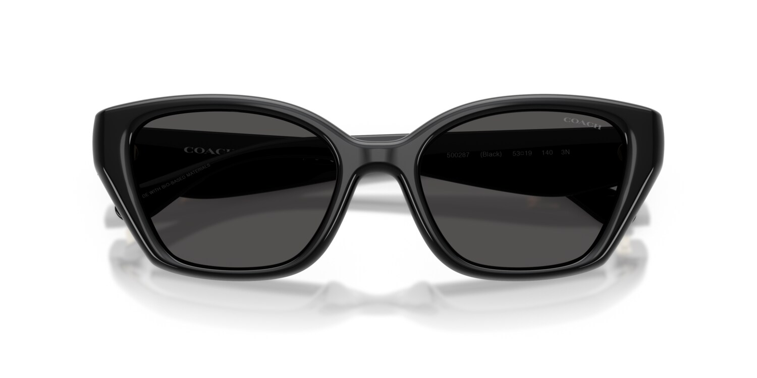 Coach Sunglasses HC 7136 C8005 90034T Black 60-14-145 Coach HC8326 C6194 M (52 - 20) with Grey lenses and Black  main image 4