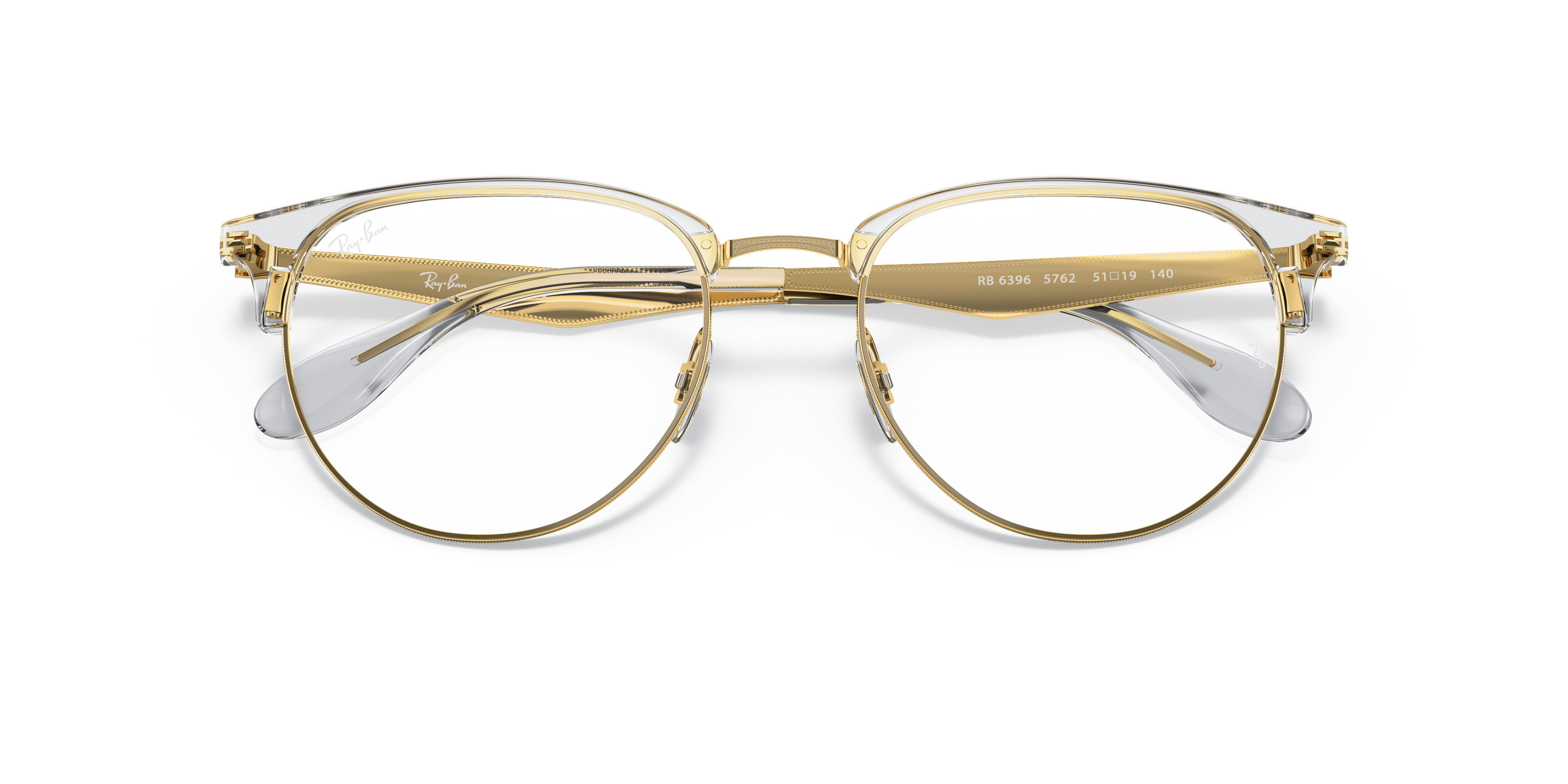 Ray-Ban 0RX6396 Glasses in Gold | Target Optical