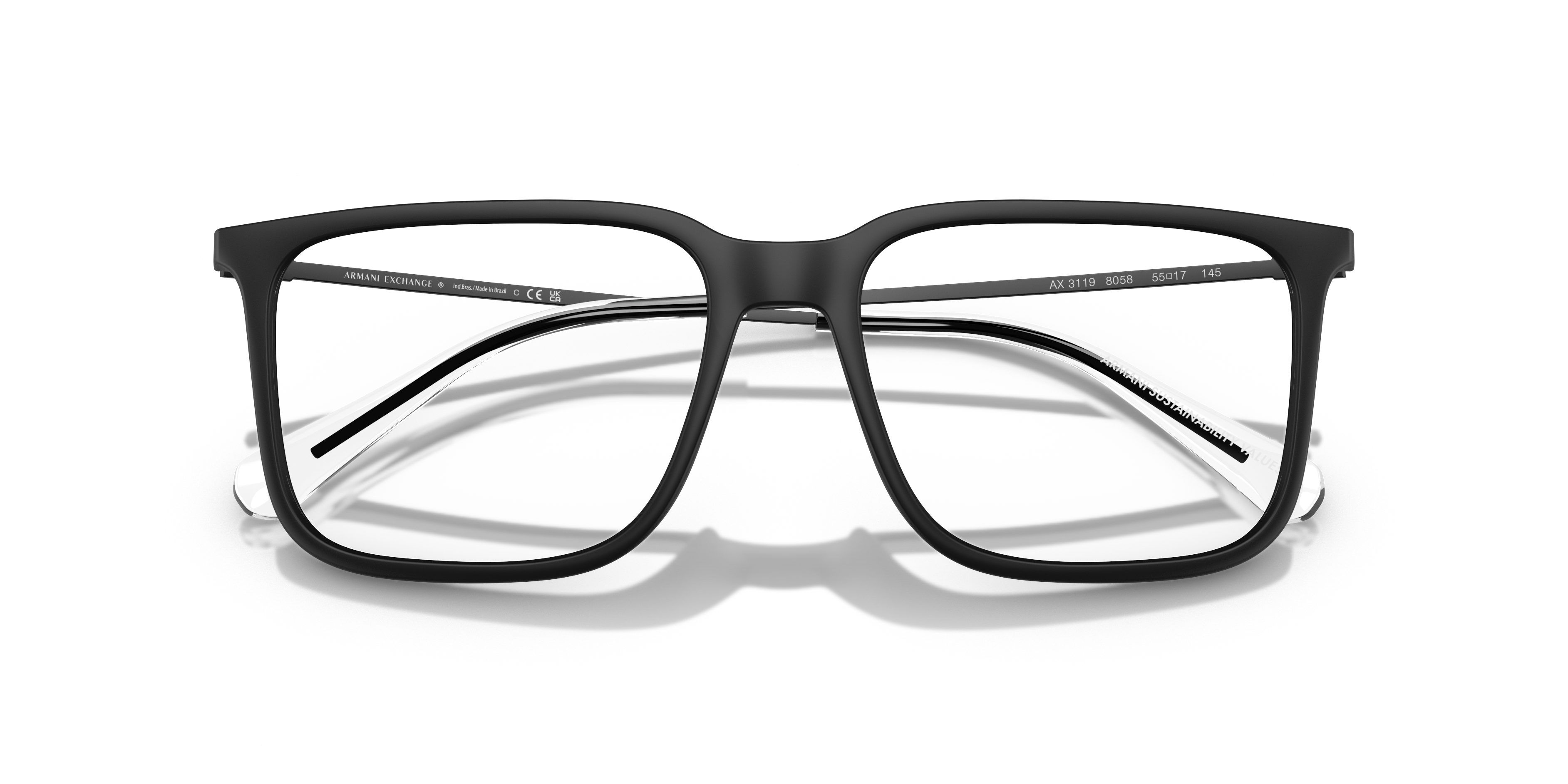 Armani Exchange 0AX3119 Glasses in Black | Target Optical