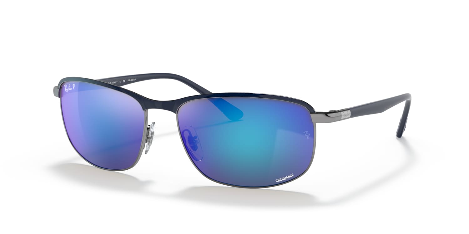 Ray-Ban 0RB3671CH Sunglasses in Blue | Target Optical