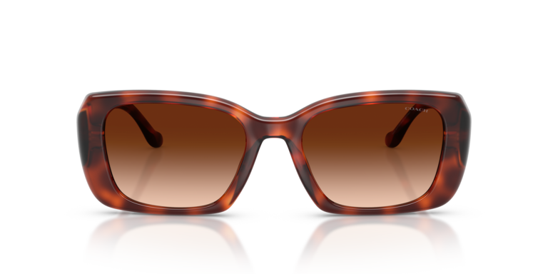 Coach Varick S430 Tortoise Rectangle Sunglasses Women\'s Brown Lens Authentic Coach Tortoise Sunglasses for sale | eBay main image 2