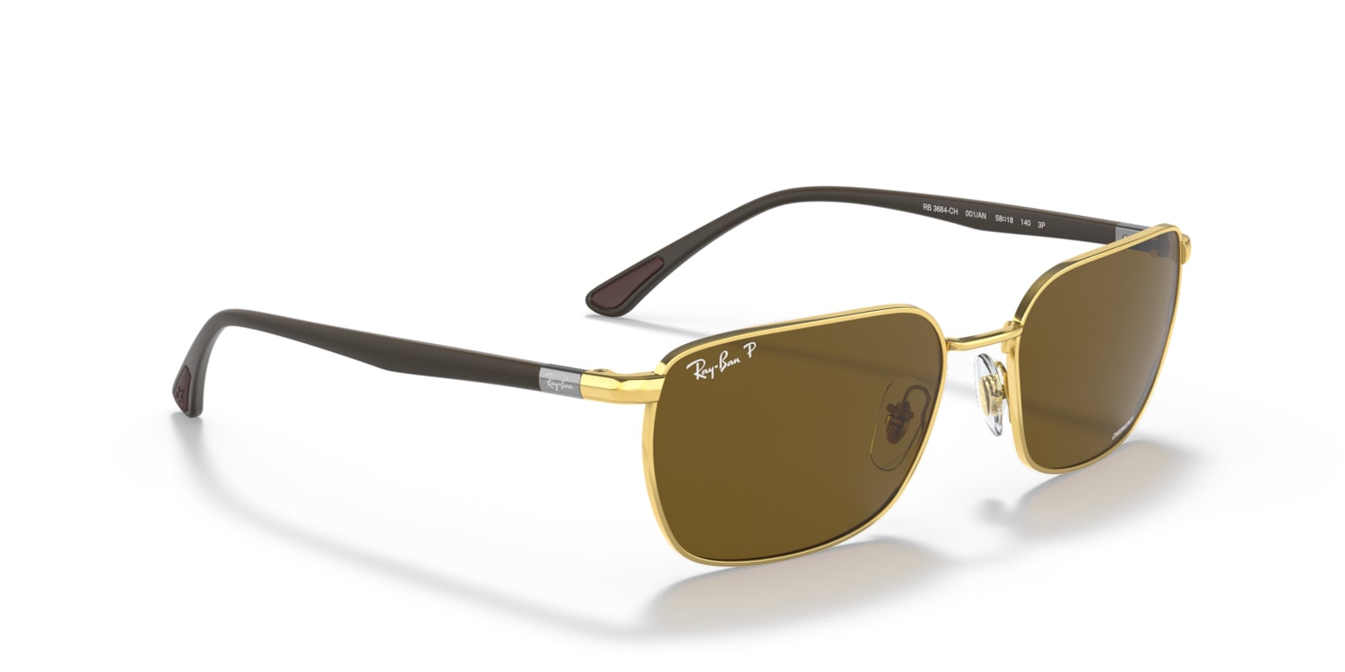 Ray-Ban 0RB3684CH Sunglasses in Gold | Target Optical