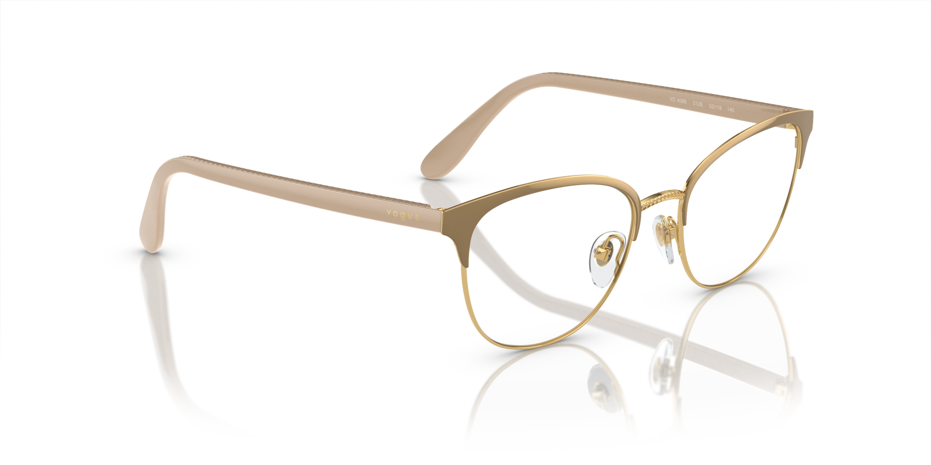 Vogue Eyewear Vogue Eyewear Glasses in Brown/Tan | Target  display picture 1