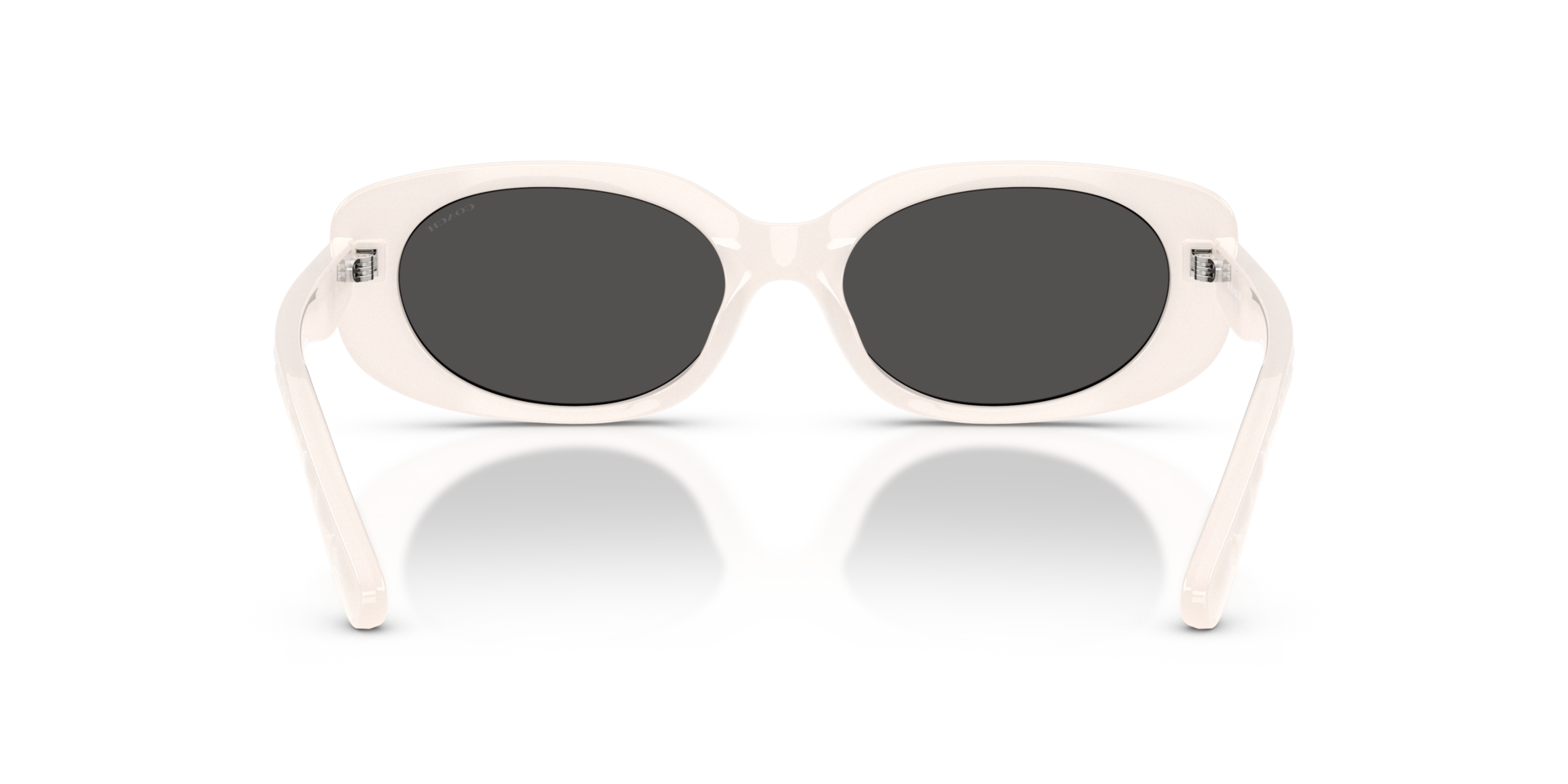 Coach White Sunglasses with Dark Lenses COACH Arabella Sunglasses White | Dallas Designer Handbags main image 3