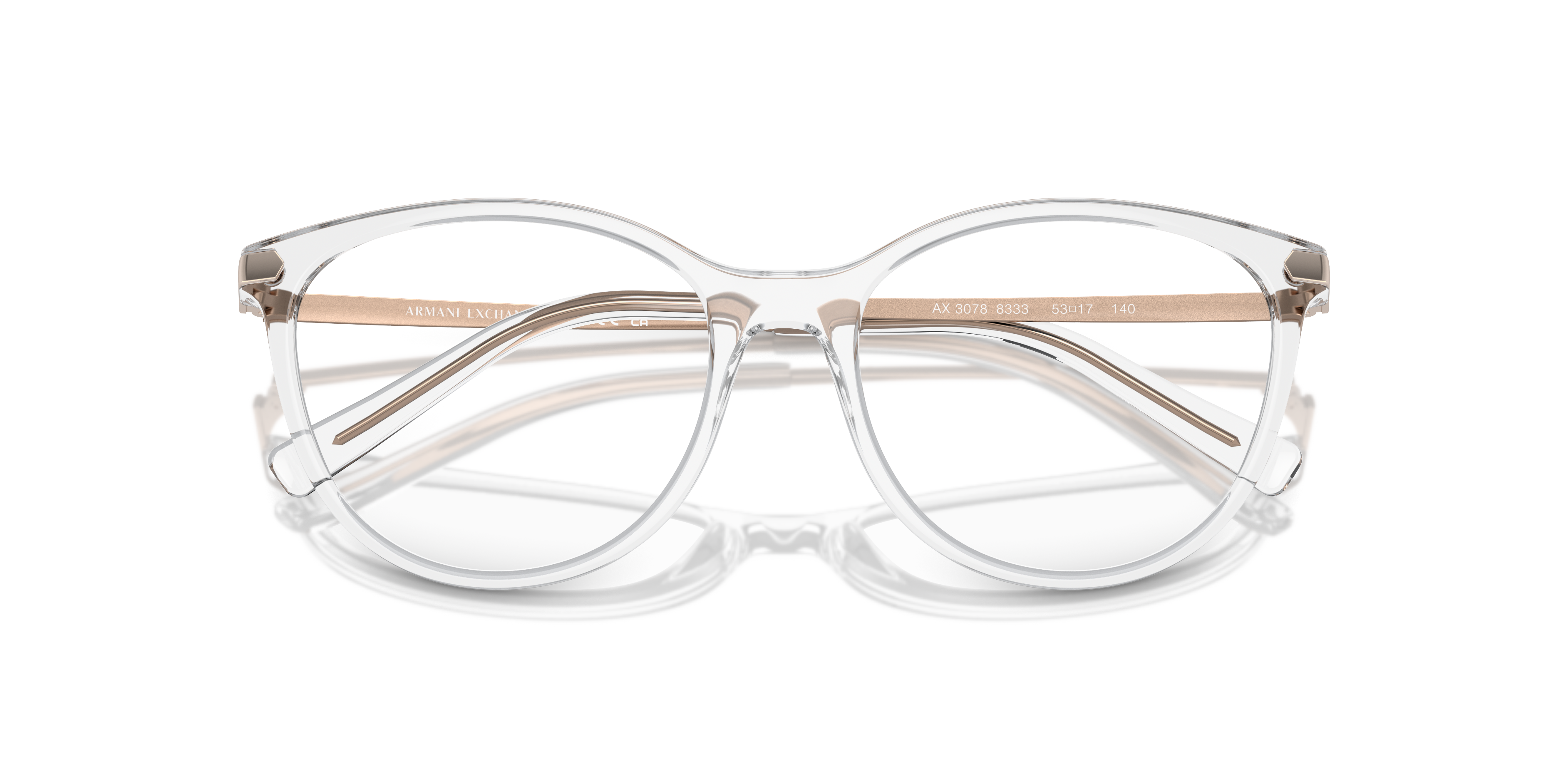 Armani Exchange 0AX3078 Glasses in Clear/White | Target Optical