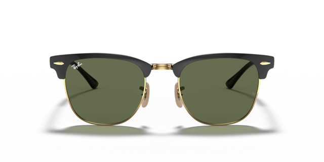 Ray-Banクラブマスター偏光　マットブラック　フルメタル　定価¥39600 CLUBMASTER METAL Sunglasses in Black and Blue - RB3716 | Ray