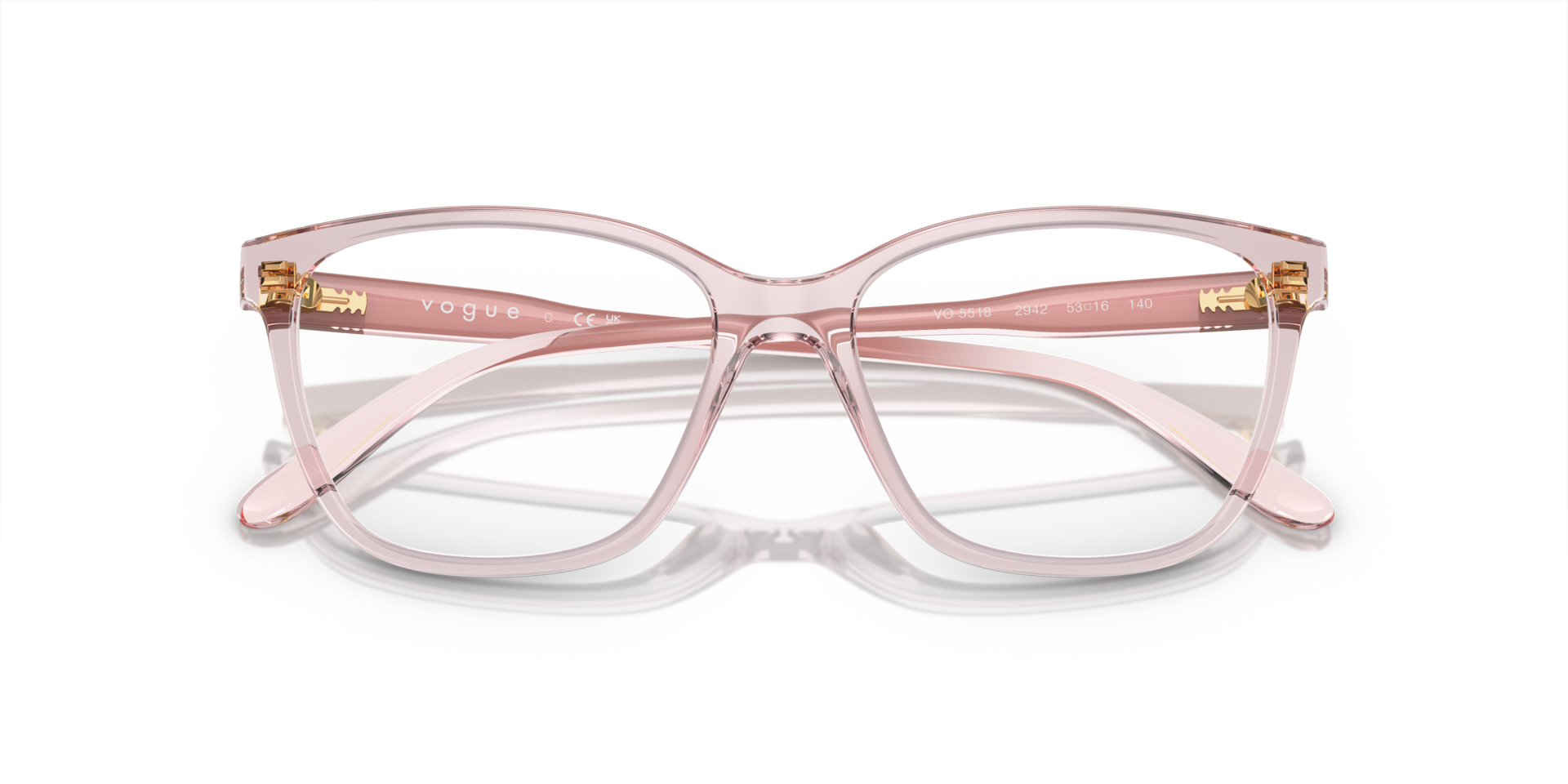 NWT WOMEN\'S VOGUE EYEGLASS FRAMES 5305 PINK Vogue VO5562 clear , pink frame main image 3