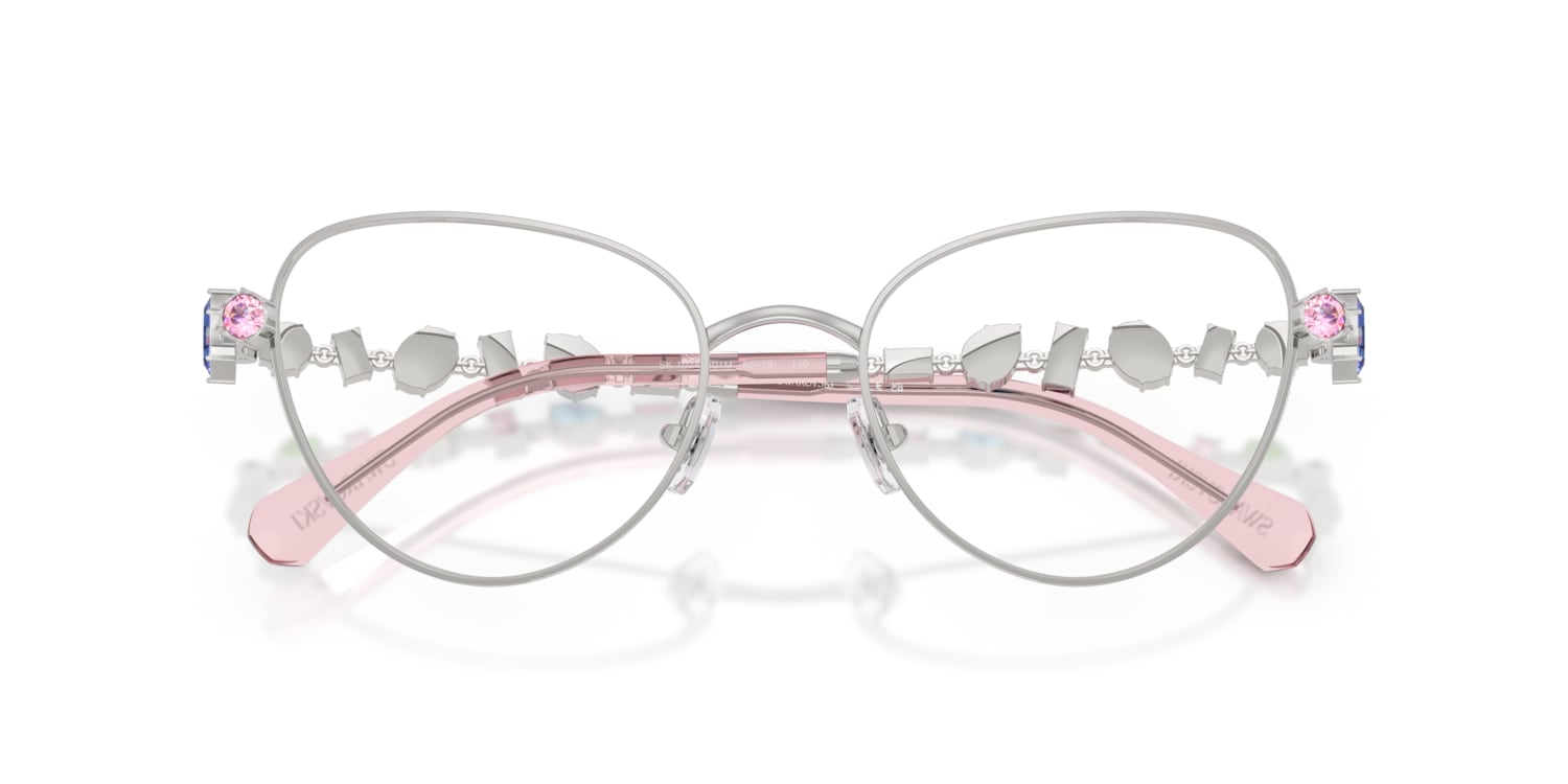 さおりさん専用 Swarovski Swarovski Glasses in Silver/Gunmetal/Grey | Target