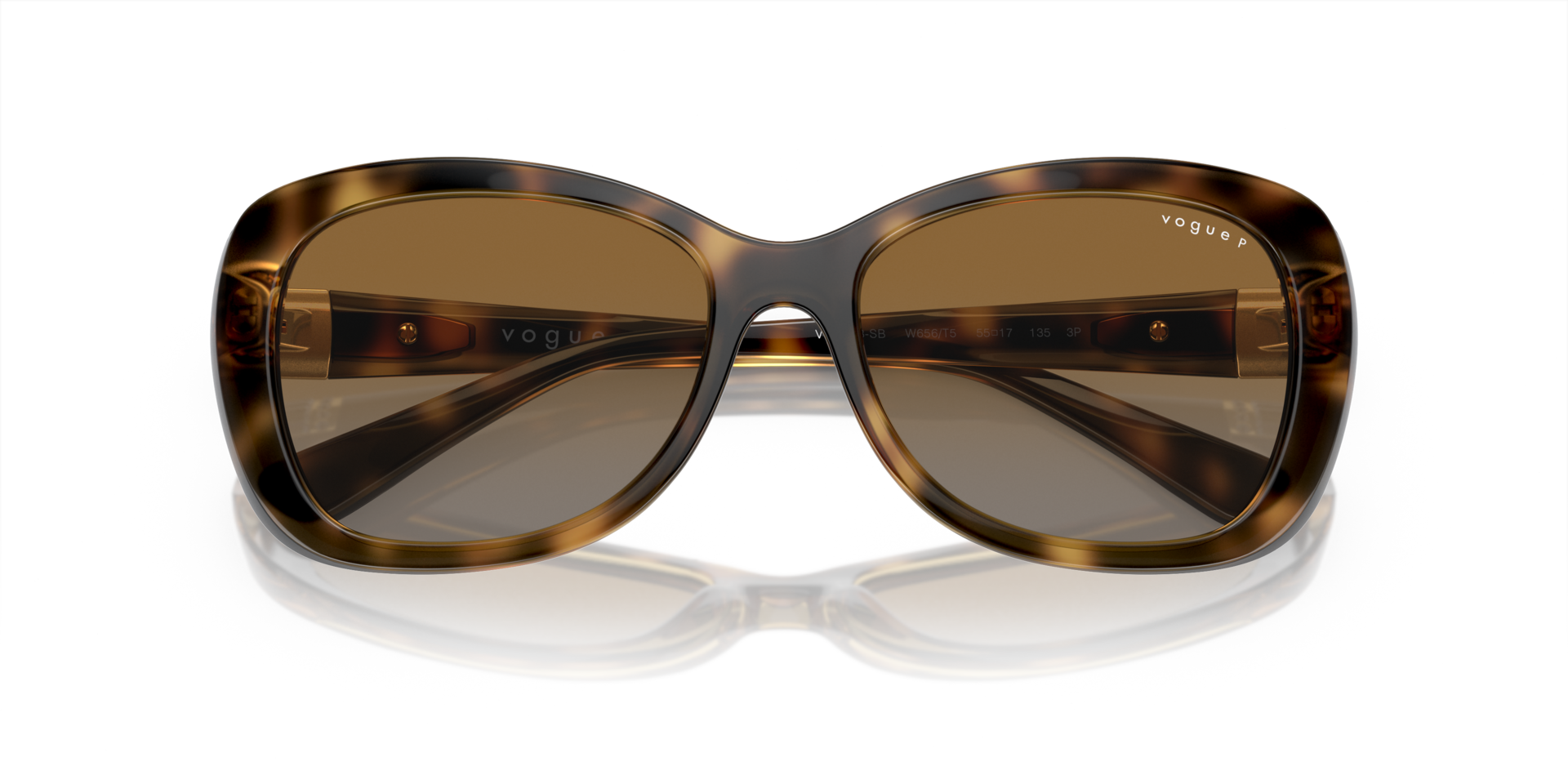 Vogue Sunglasses VO2943-SB 270713 Tortoise Square Cat Eye Frames w/ Brown Lenses luspl00876_3d.jpg main image 3
