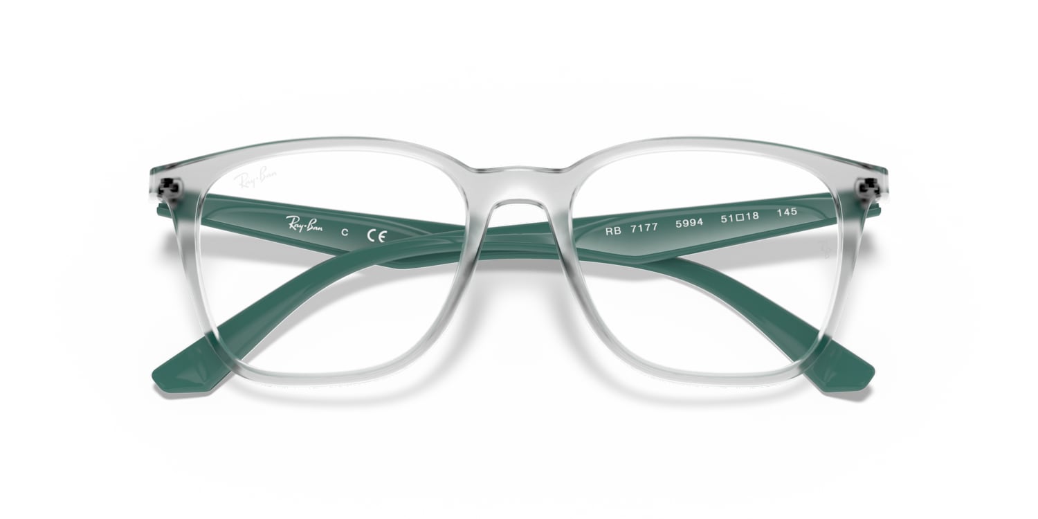 Ray-Ban 0RX7177 Glasses in Clear/White | Target Optical