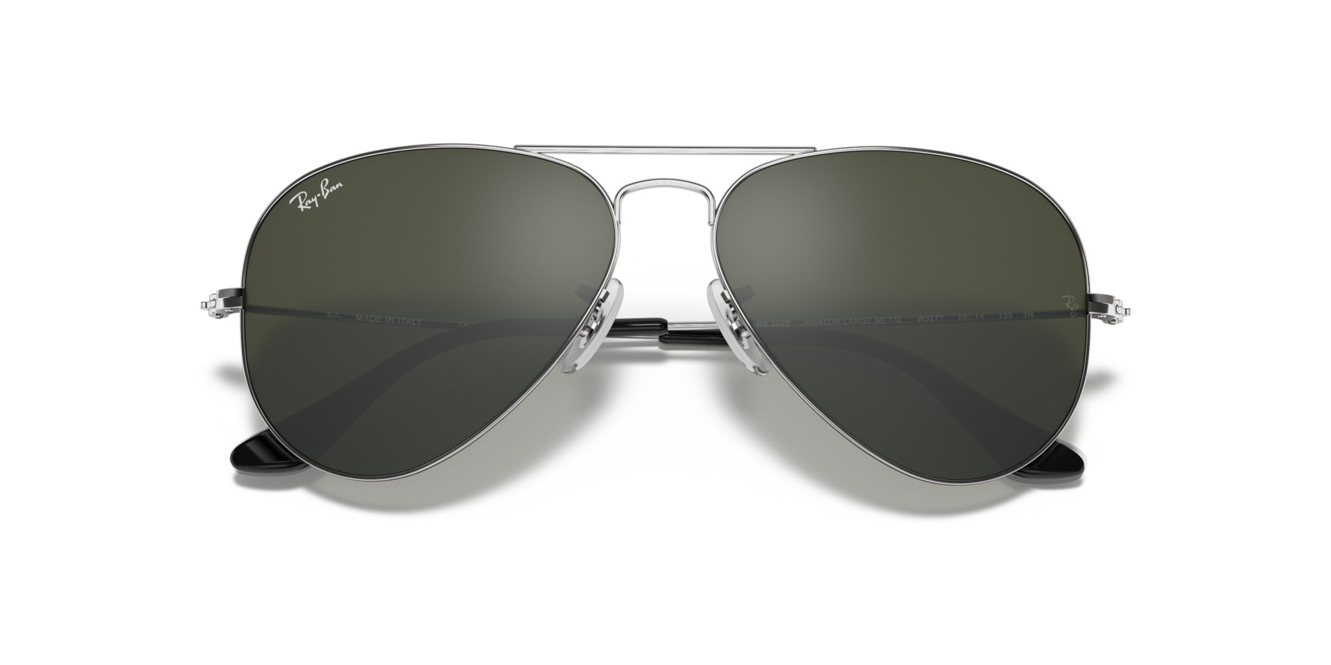 RayBan (Store Display) Aviator Reflective Silver Lenses RB3025 Mirror Store Display Rayban Aviator Silver Mirror RB3025 Standard  main image 3