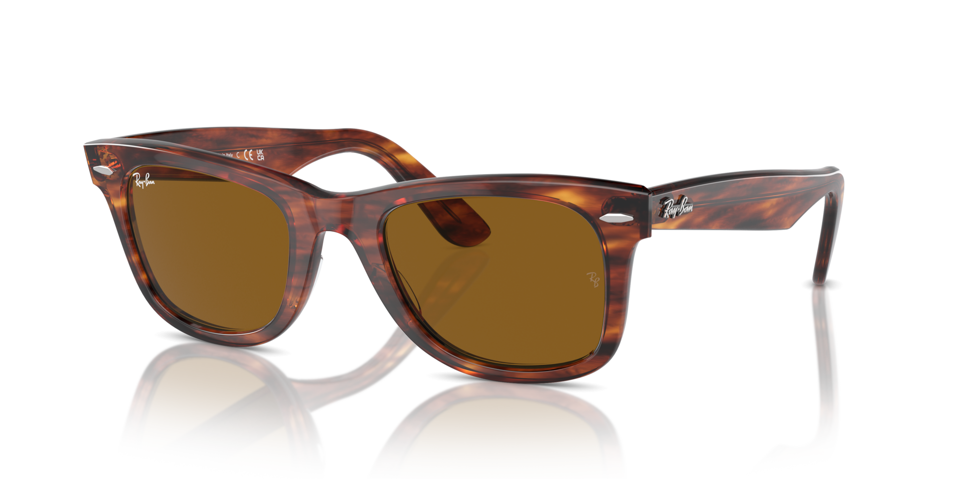 Polarized Ray-Ban Classic Wayfarer, tortoise Ray-Ban RB2132 New Wayfarer Classic Sunglasses | LensCrafters main image 3
