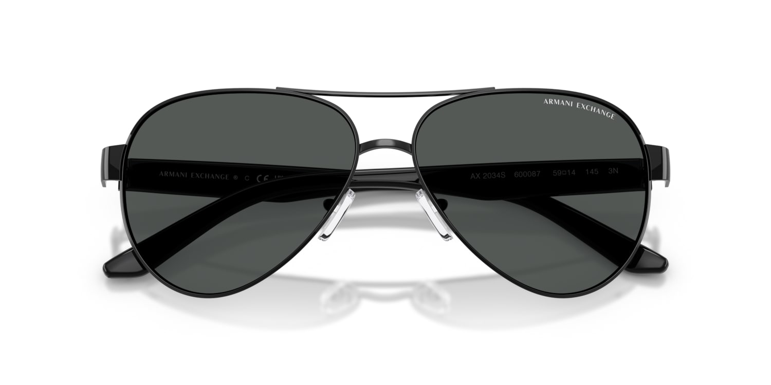 Armani Exchange 0AX2034S Sunglasses in Black | Target Optical