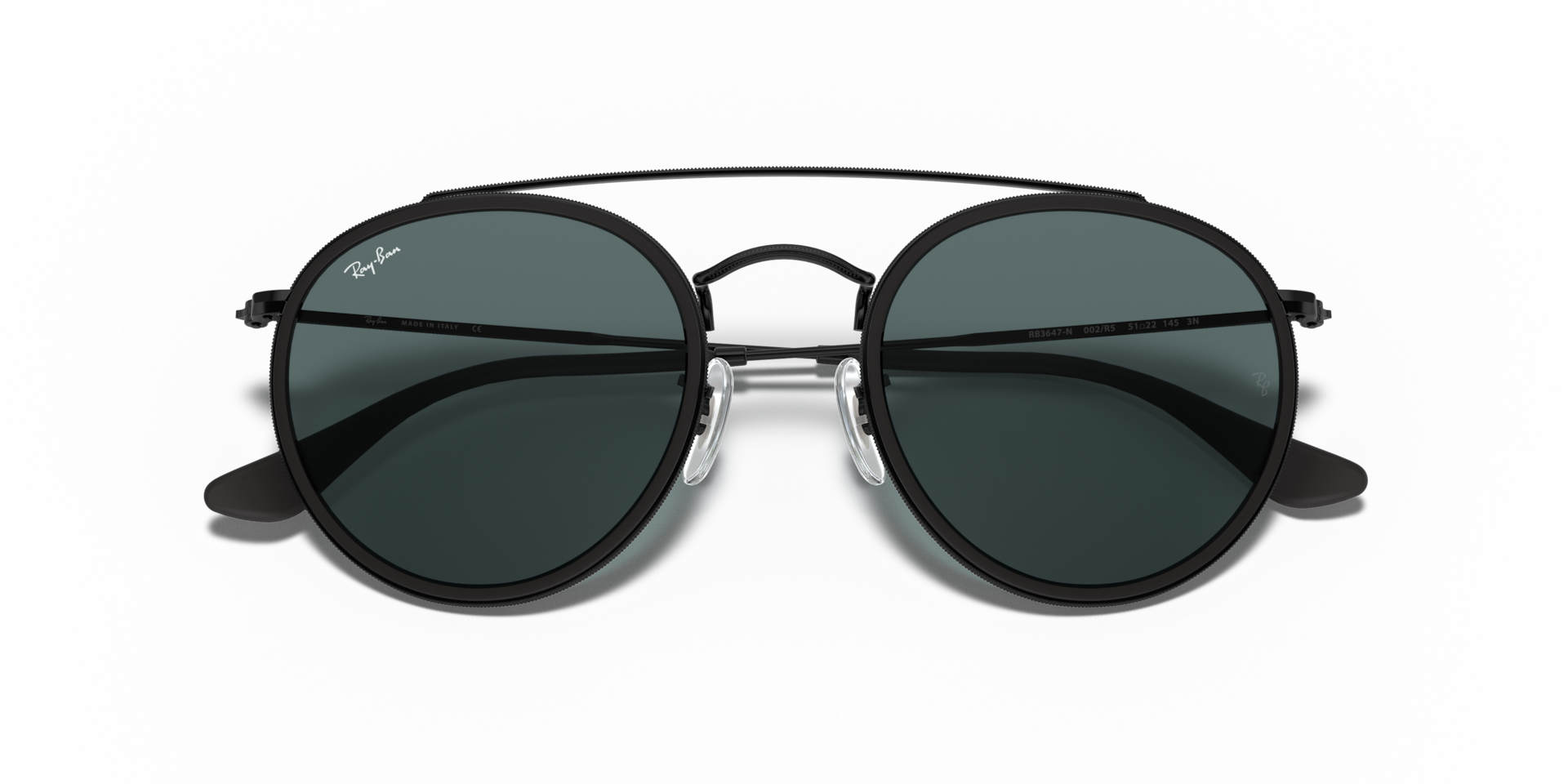 Ray-Ban Round Black Polarized RAY BAN HIGHSTREET RB3003 W2964 SLEEK BLACK POLARIZED  main image 2