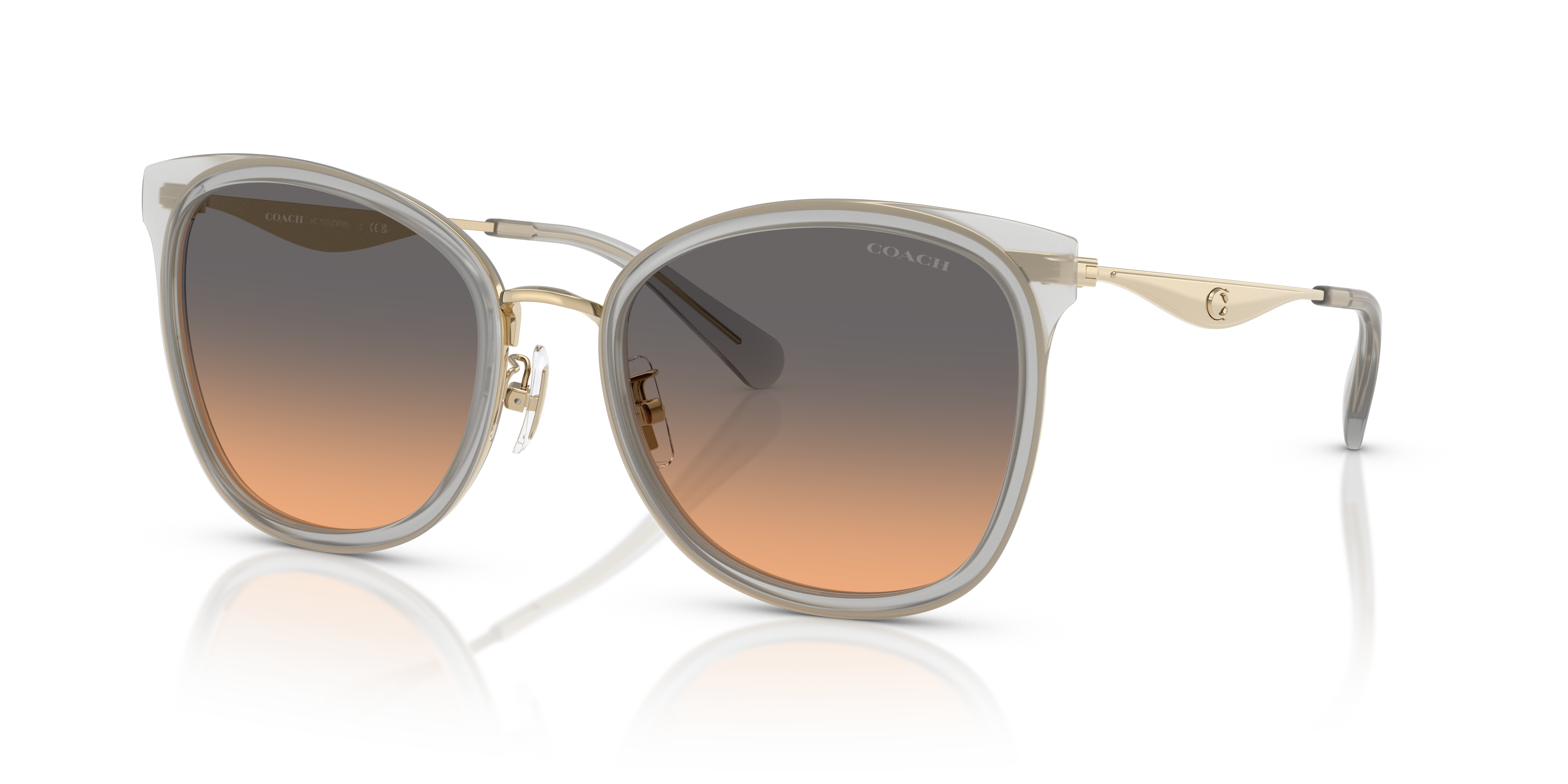 Coach 0HC7170 Sunglasses in Grey | Target Optical