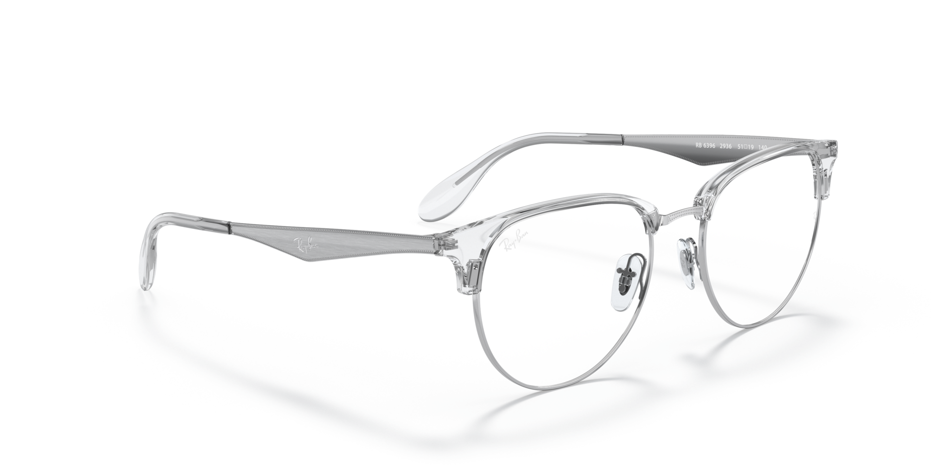 Ray-Ban 0RX6396 Glasses in Silver/Gunmetal/Grey | Target Optical