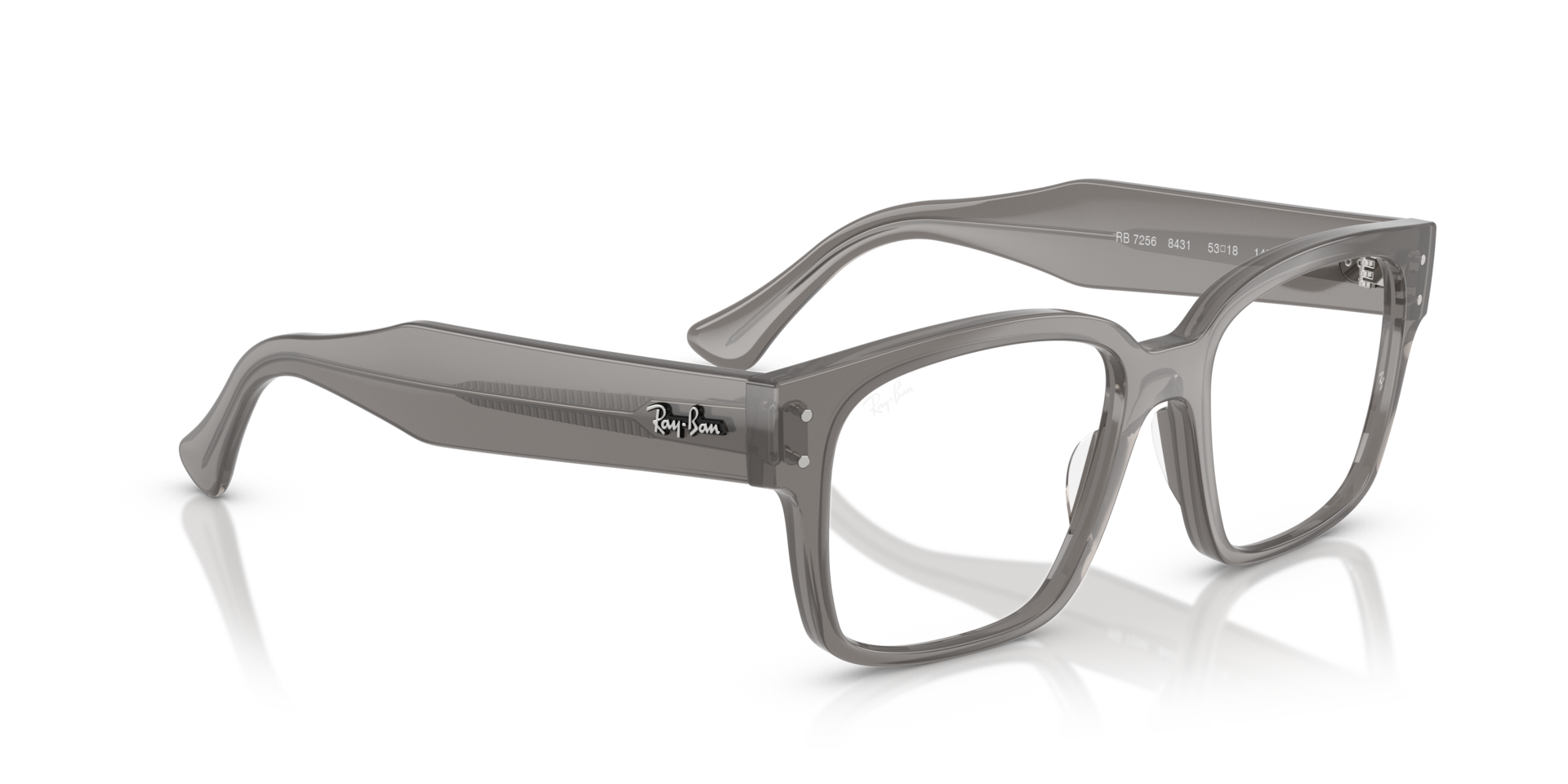 Ray-Ban 0RX7256 Glasses in Silver/Gunmetal/Grey | Target Optical