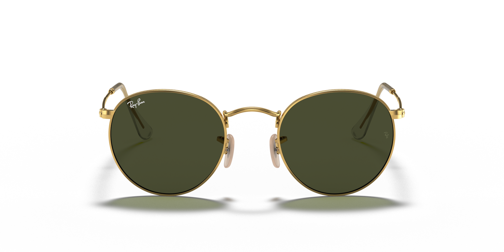 Ray-Ban ゴールド ラウンドサングラス Ray-Ban Ray-Ban Sunglasses in Gold | Target Optical