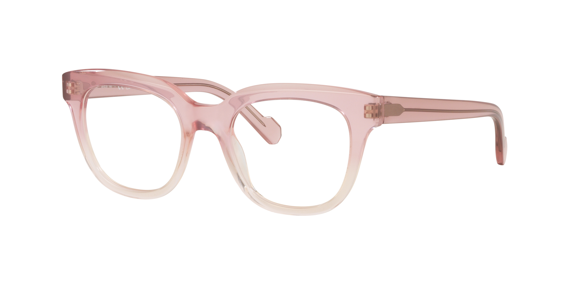 New with tags Diorama Optical Lenses Color Deep pink mauve metallic arms Brown Thick Acetate Geometric Tinted Sunglasses with Light  main image 3