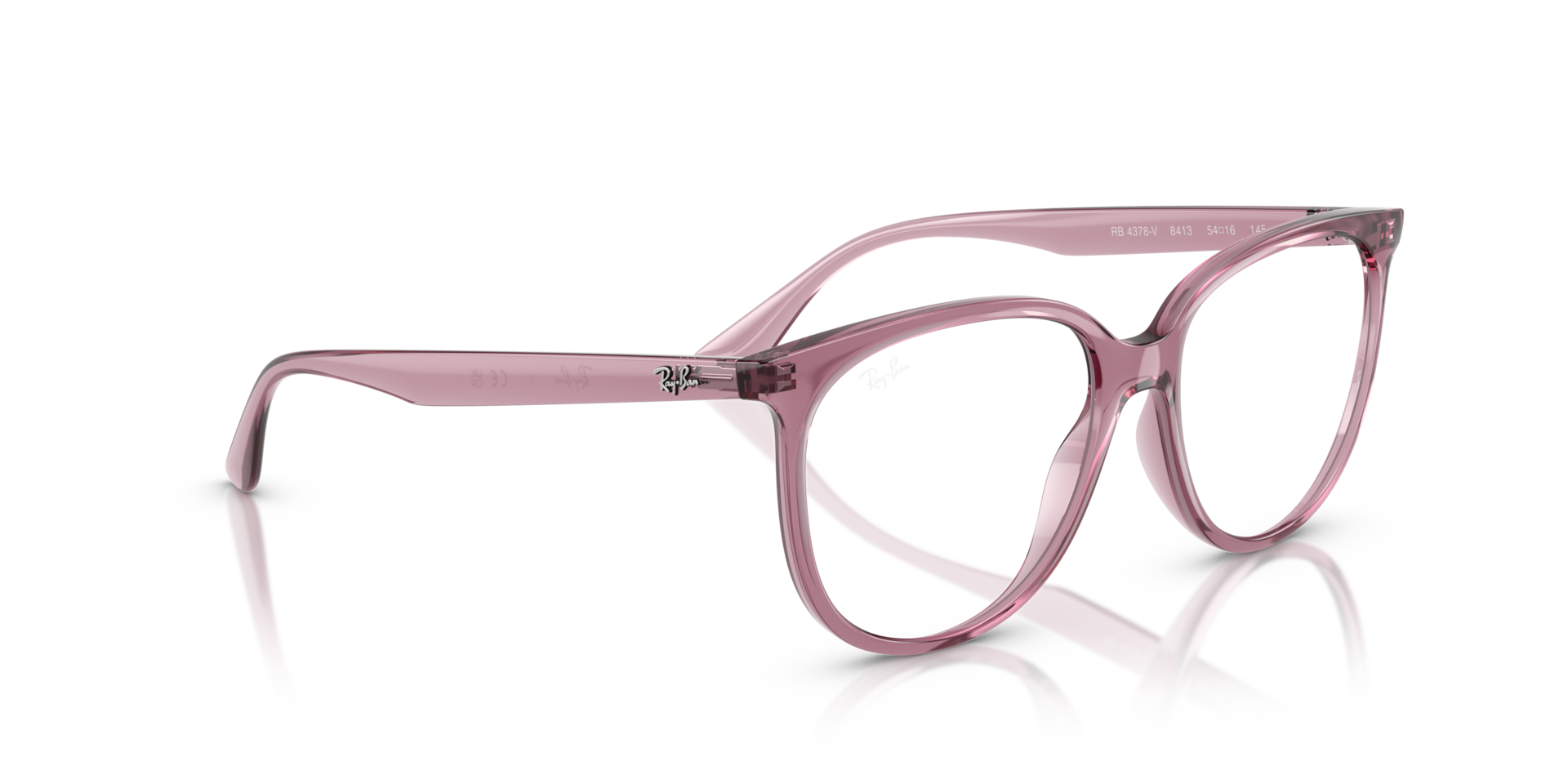 Ray-Ban 0RX4378V Glasses in Pink/Purple | Target Optical
