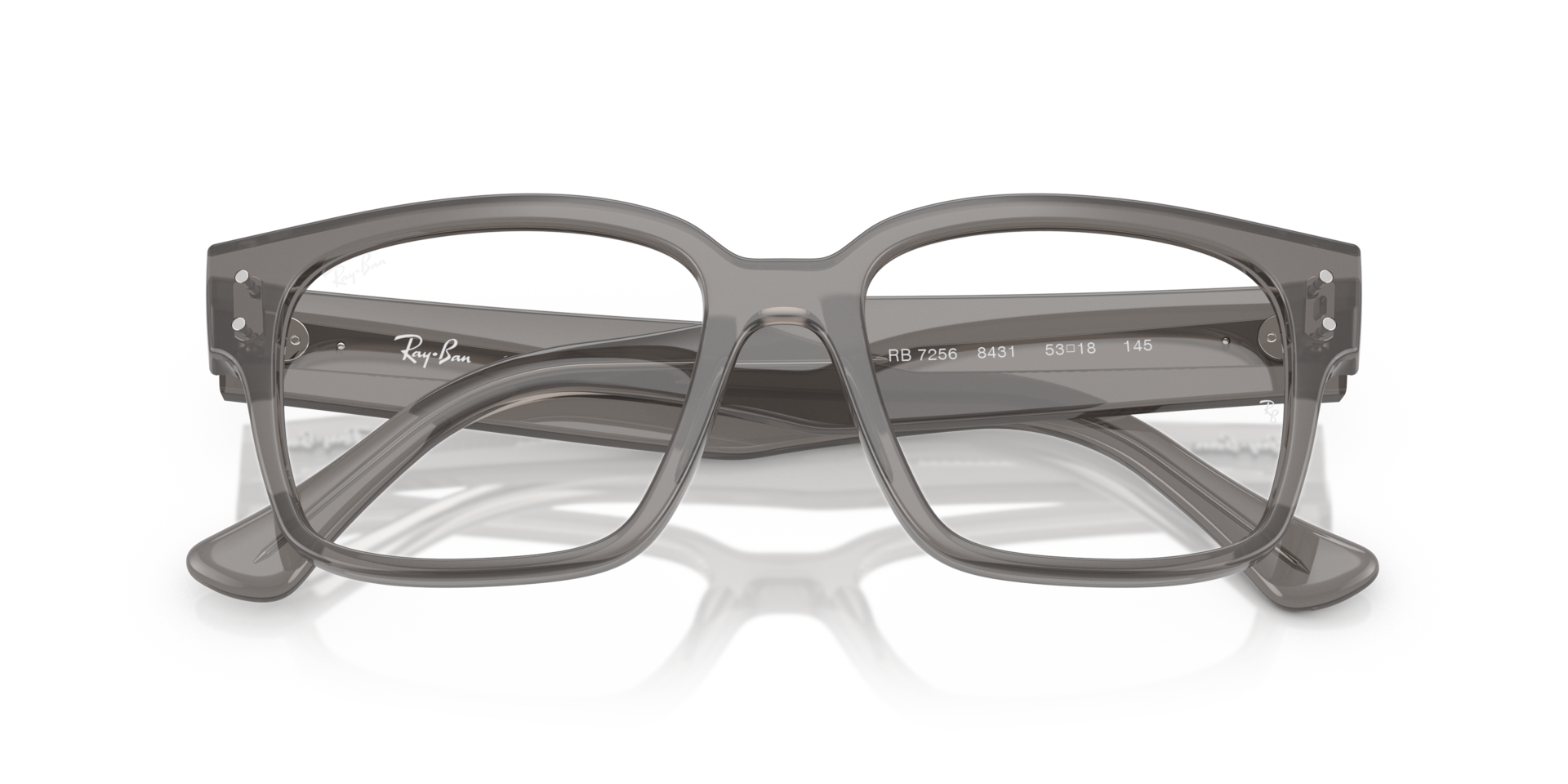 Ray-Ban 0RX7256 Glasses in Silver/Gunmetal/Grey | Target Optical