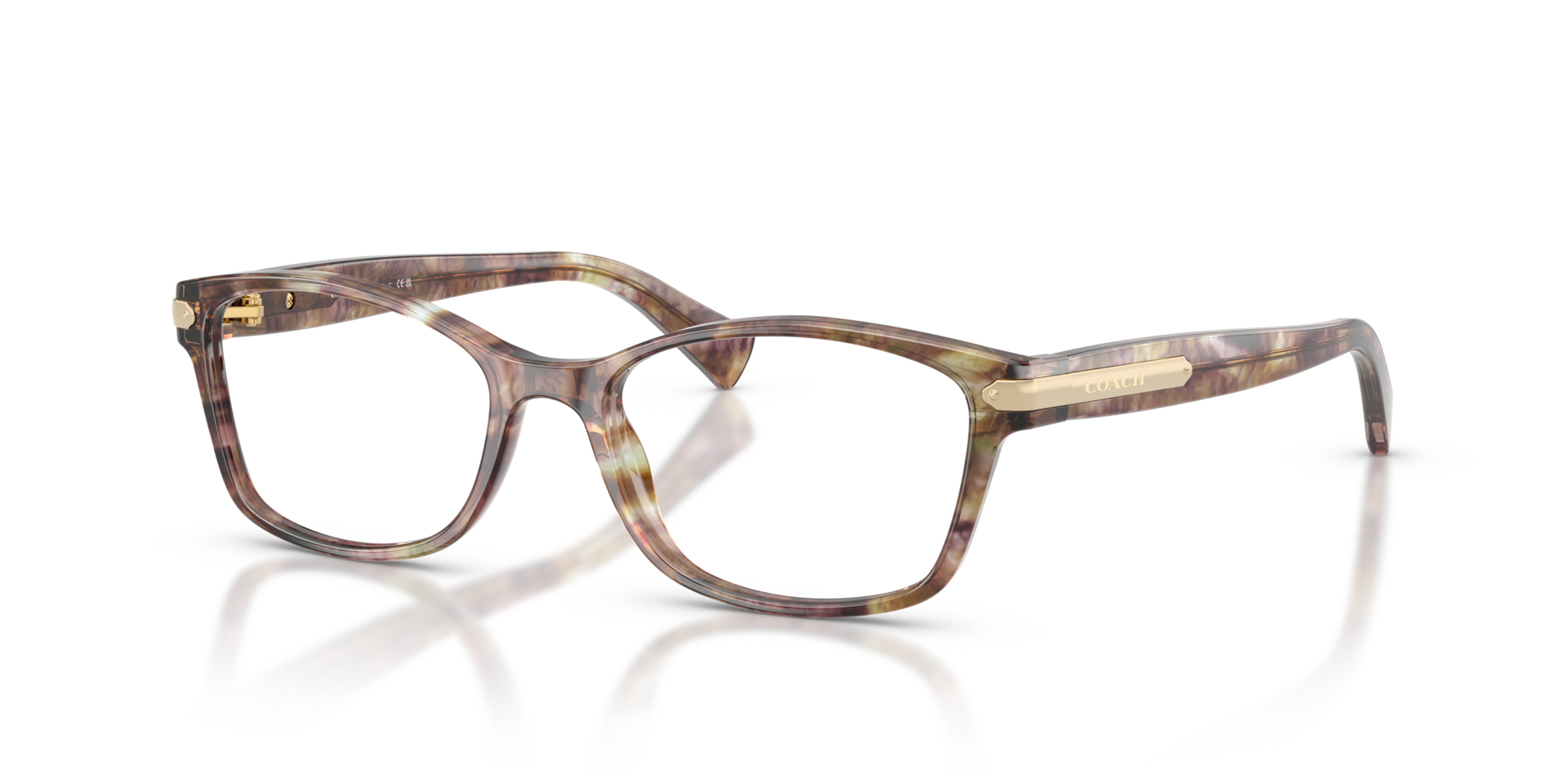 COACH Women’s Translucent Tortoise Frame Glasses. Amazon.com: COACH HC6125 Prescription Eyewear Frames, Spotty  main image 2