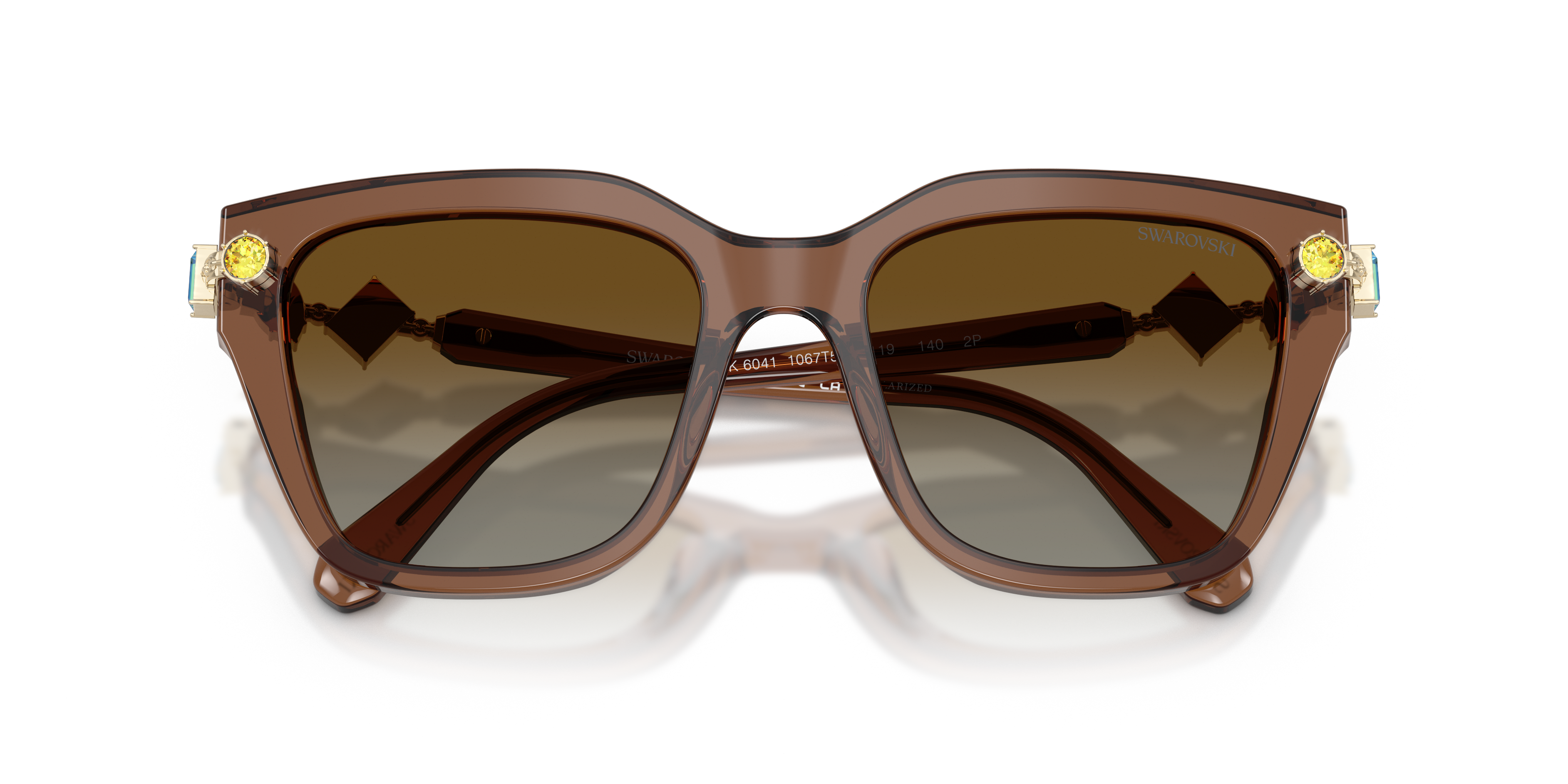 Swarovski 0SK6041 Sunglasses in Brown/Tan | Target Optical