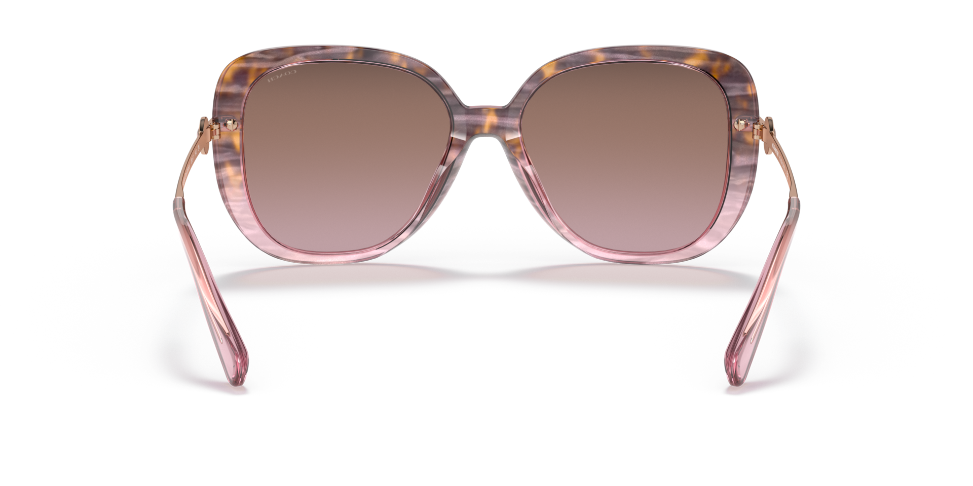 NWT Coach Brown Pink Gradient Square Sunglasses HC7168 main image 4