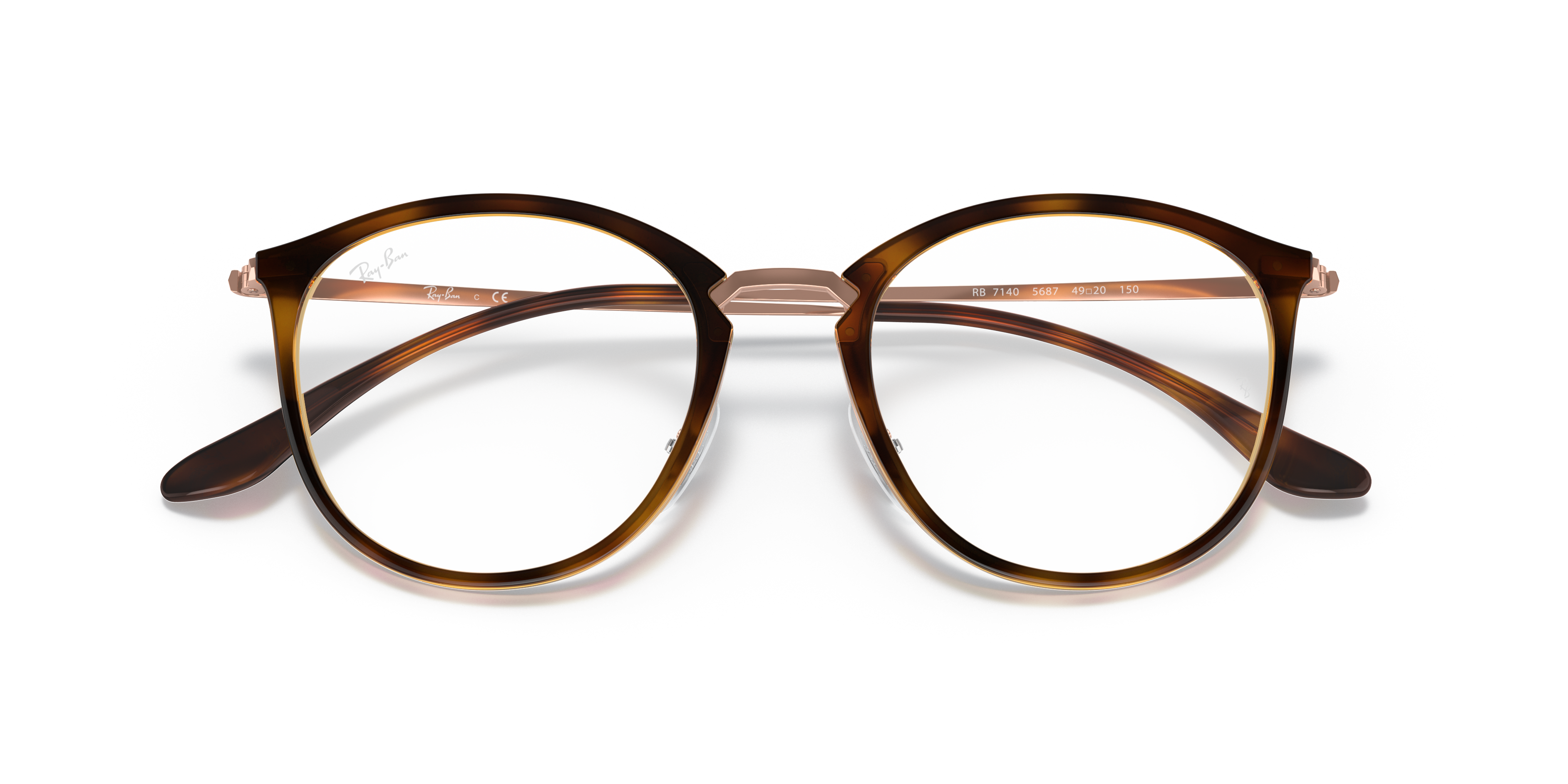 Ray-Ban 0RX7140 Glasses in Tortoise | Target Optical