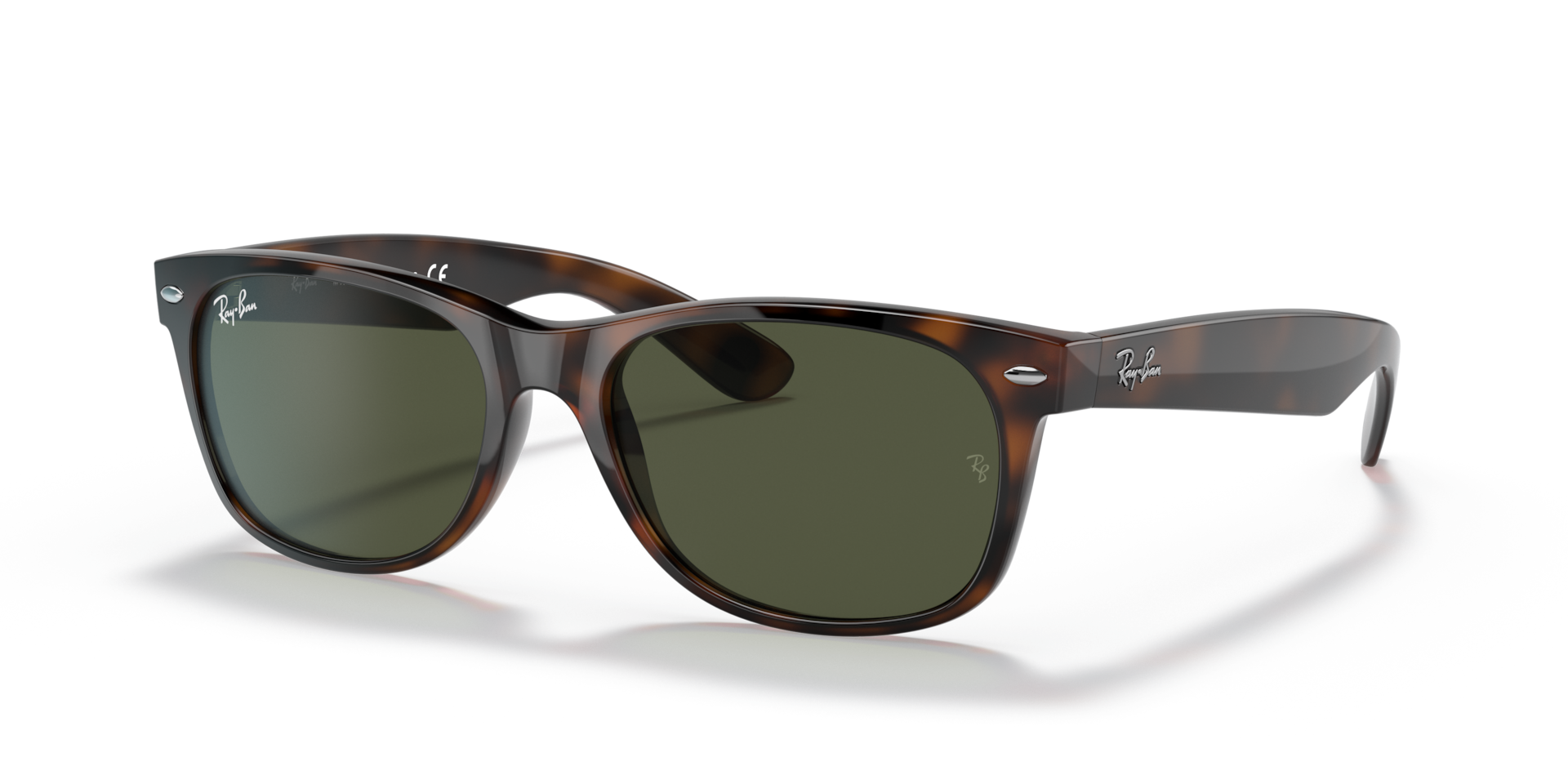 Ray-Ban glasses dark brown tortoise NWOT Ray-Ban New Wayfarer RB2132 710/51 Tortoise Sunglasses - eye  main image 4