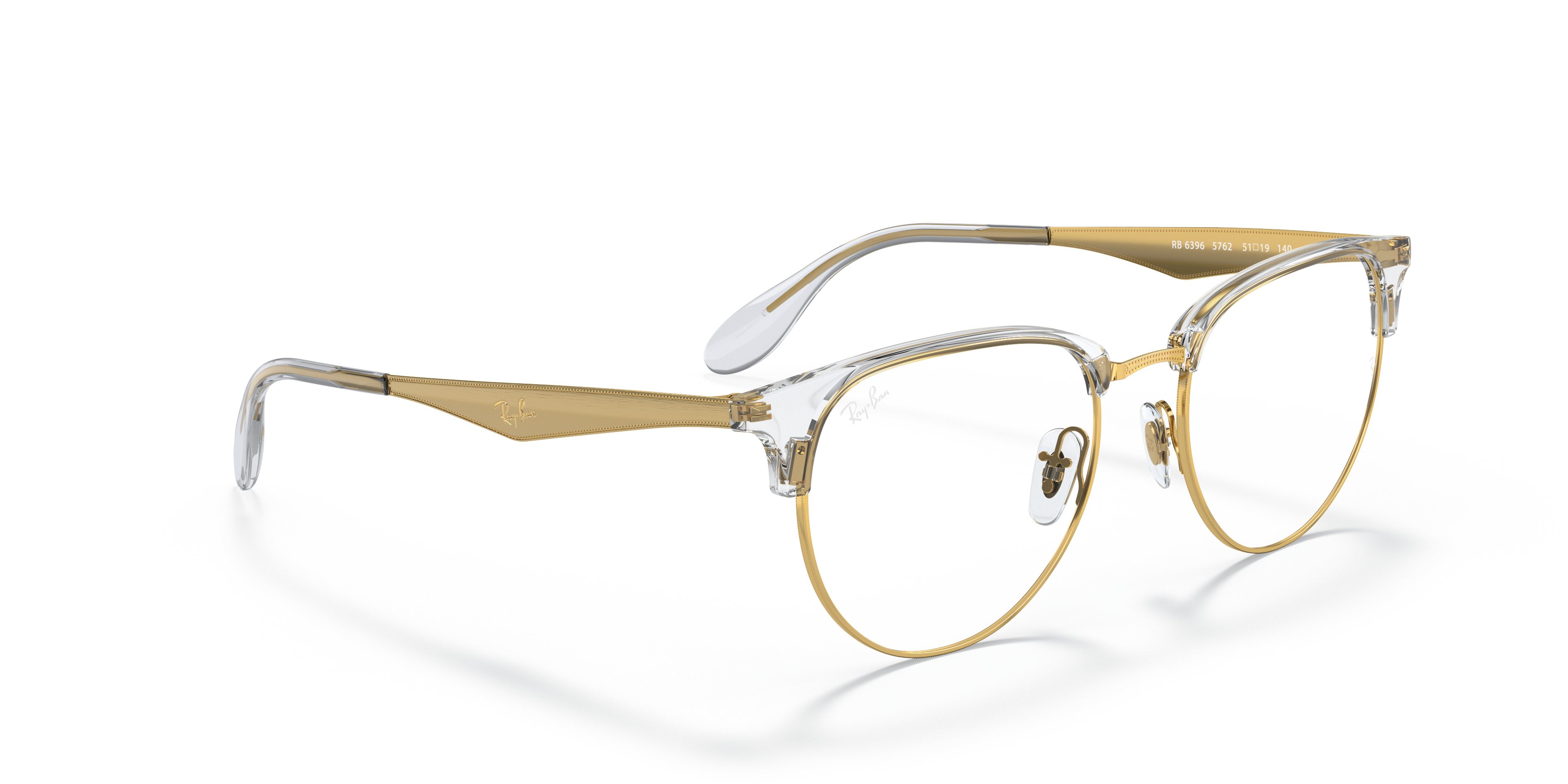 Ray-Ban 0RX6396 Glasses in Gold | Target Optical