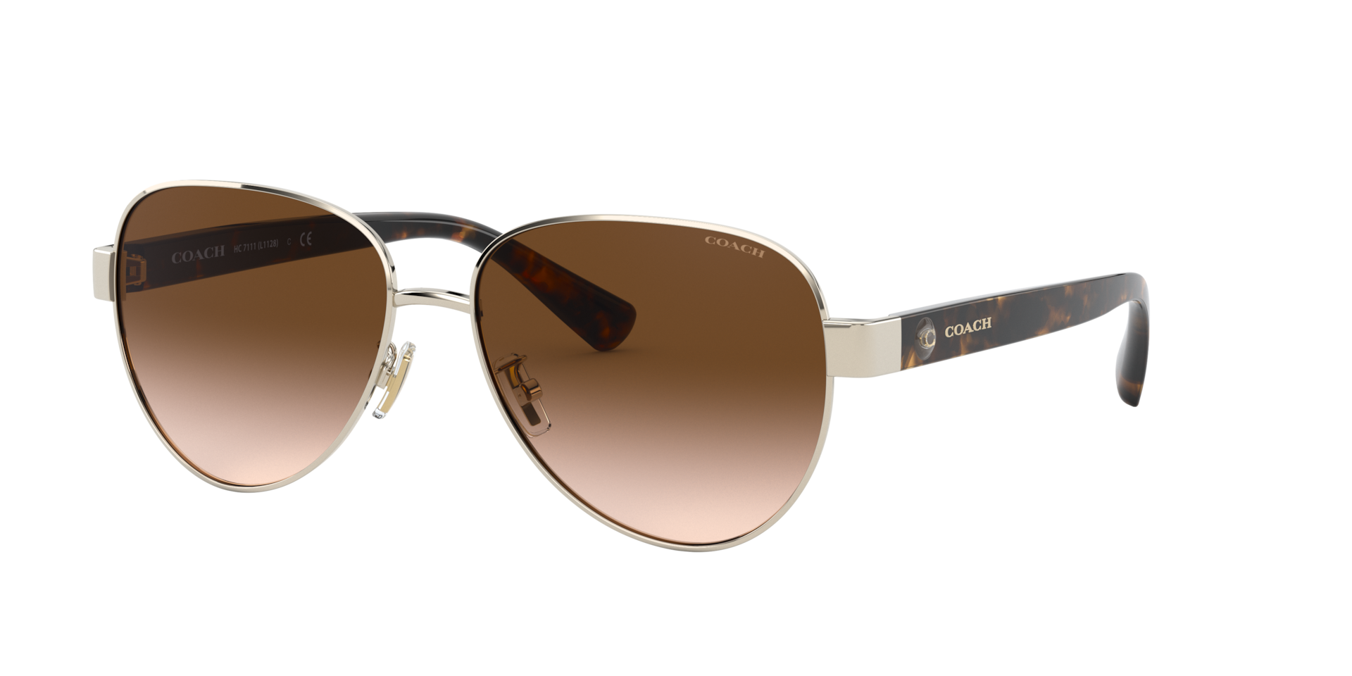 Coach 0HC7111 Sunglasses in Gold | Target Optical