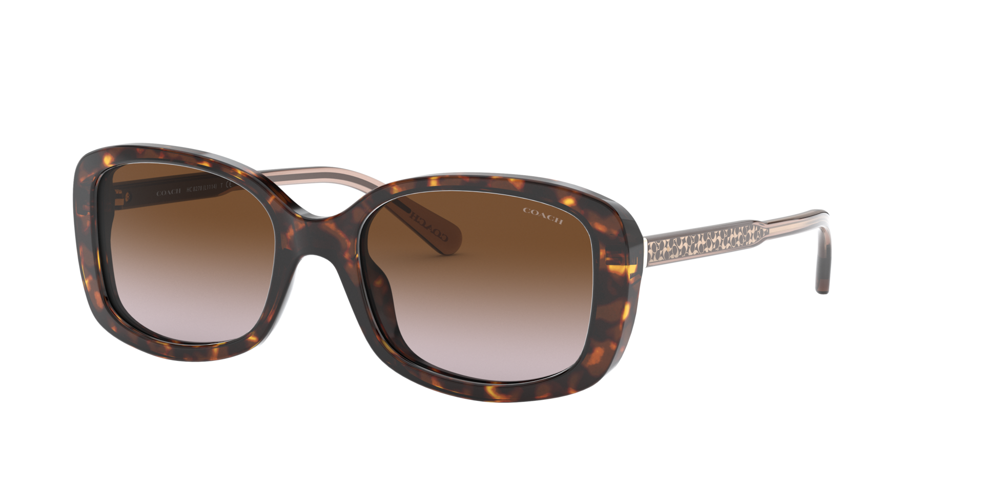 Coach 0HC8278 Sunglasses in Tortoise | Target Optical