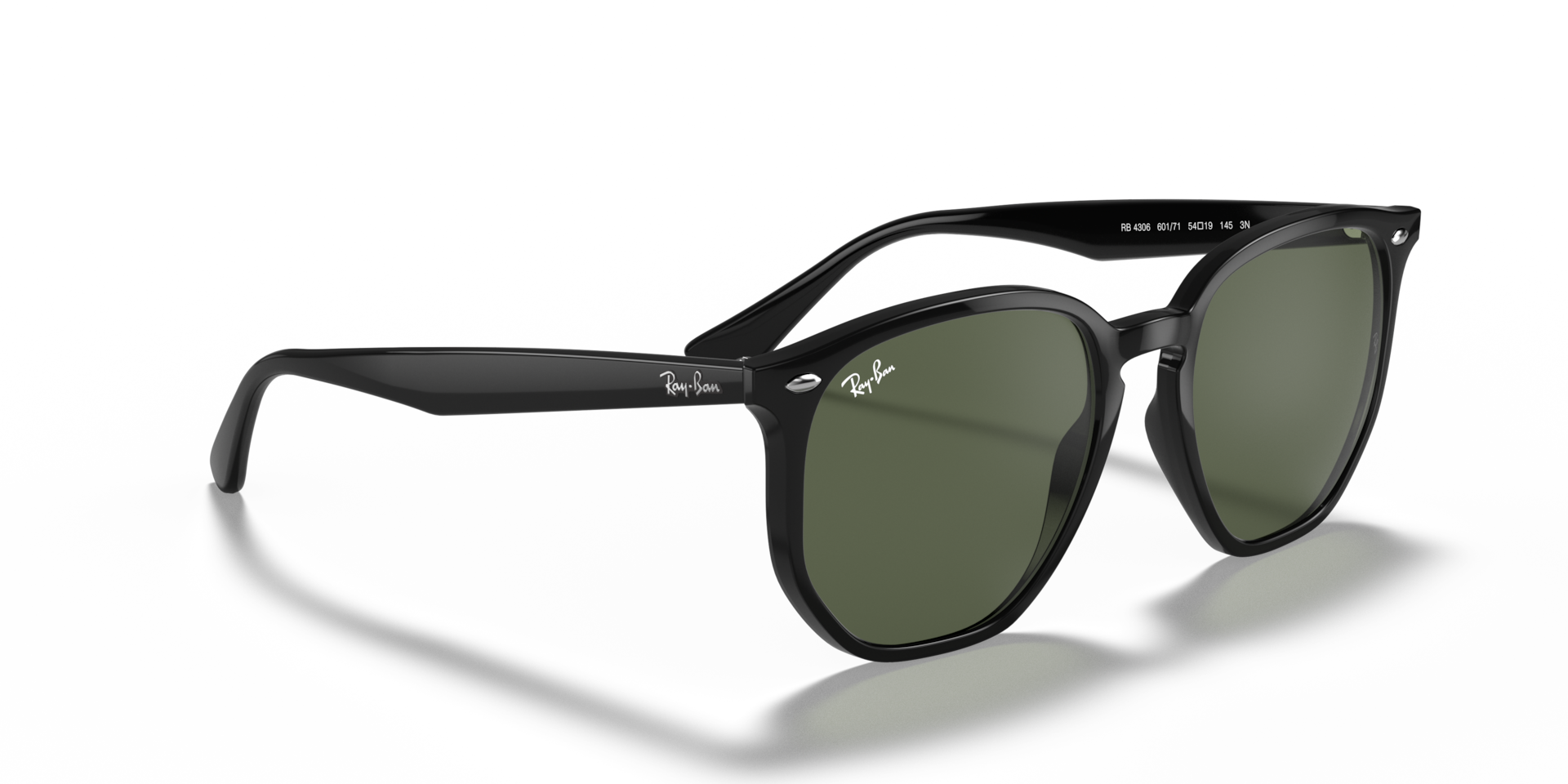 Ray-Ban Black Sunglasses Set - ORB4306 NEW Ray-Ban RB4306 601/71 Polished Black/Dark G-15 Green  main image 3