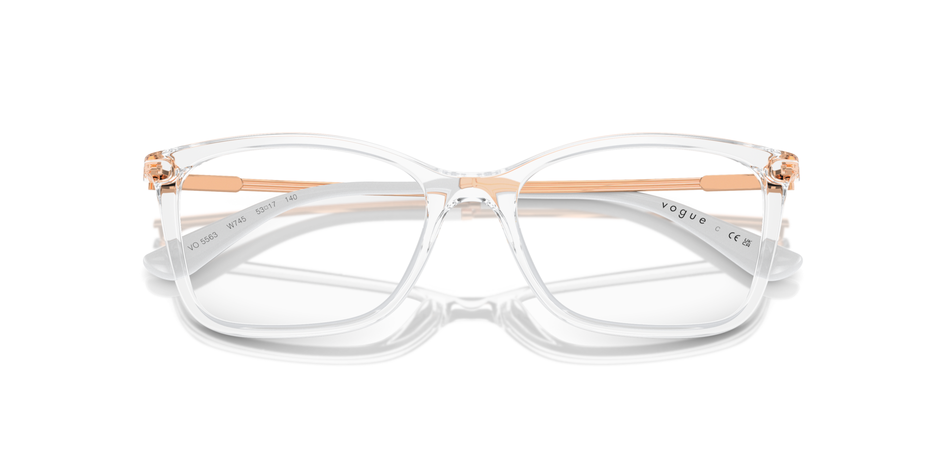 Vogue Eyewear Vogue Eyewear Glasses in Clear/White | Target Optical