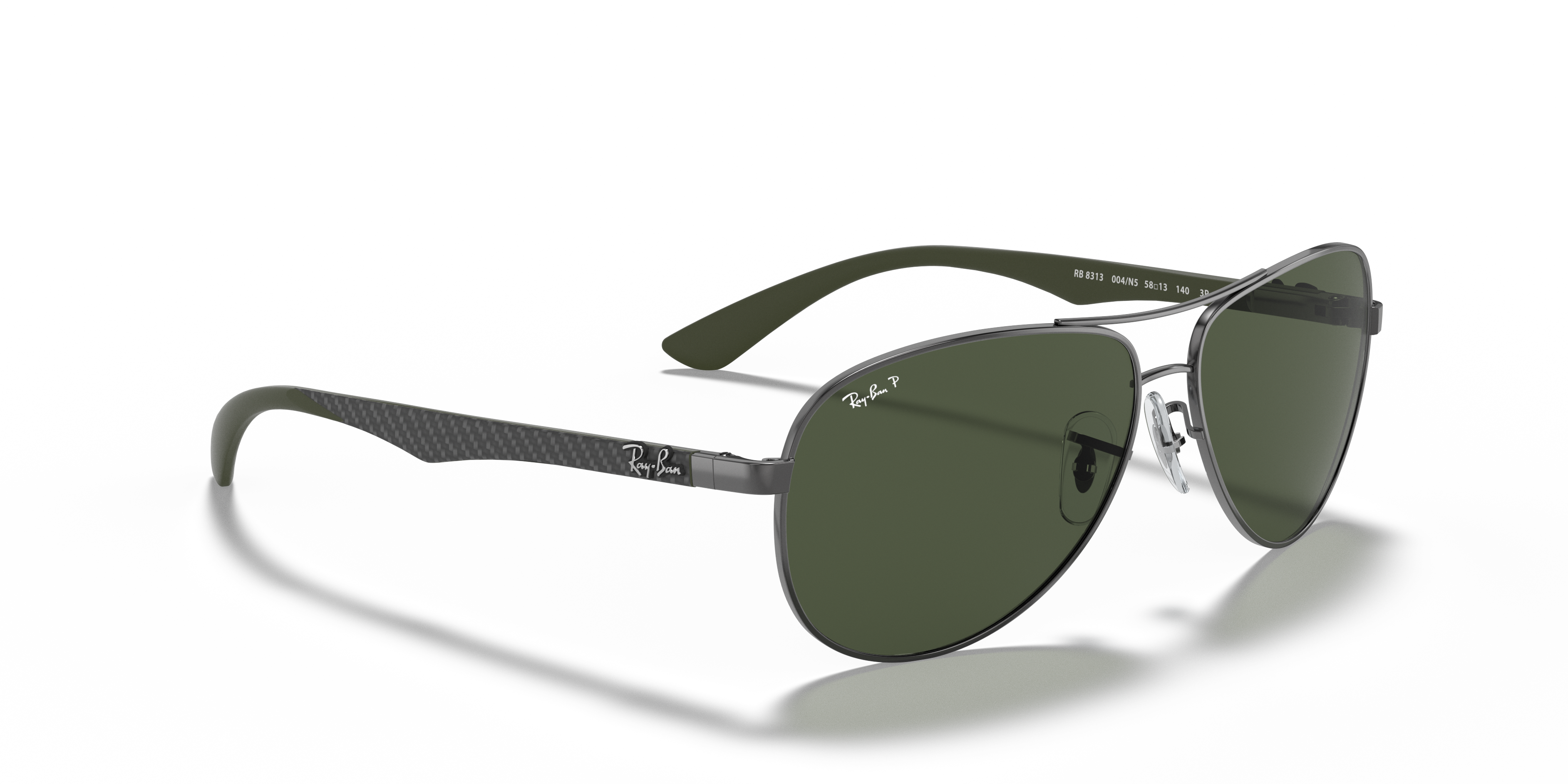 即決 RayBan レイバン サングラス RB8313 Ray-Ban 0RB8313 Sunglasses in Silver/Gunmetal/Grey | Target Optical