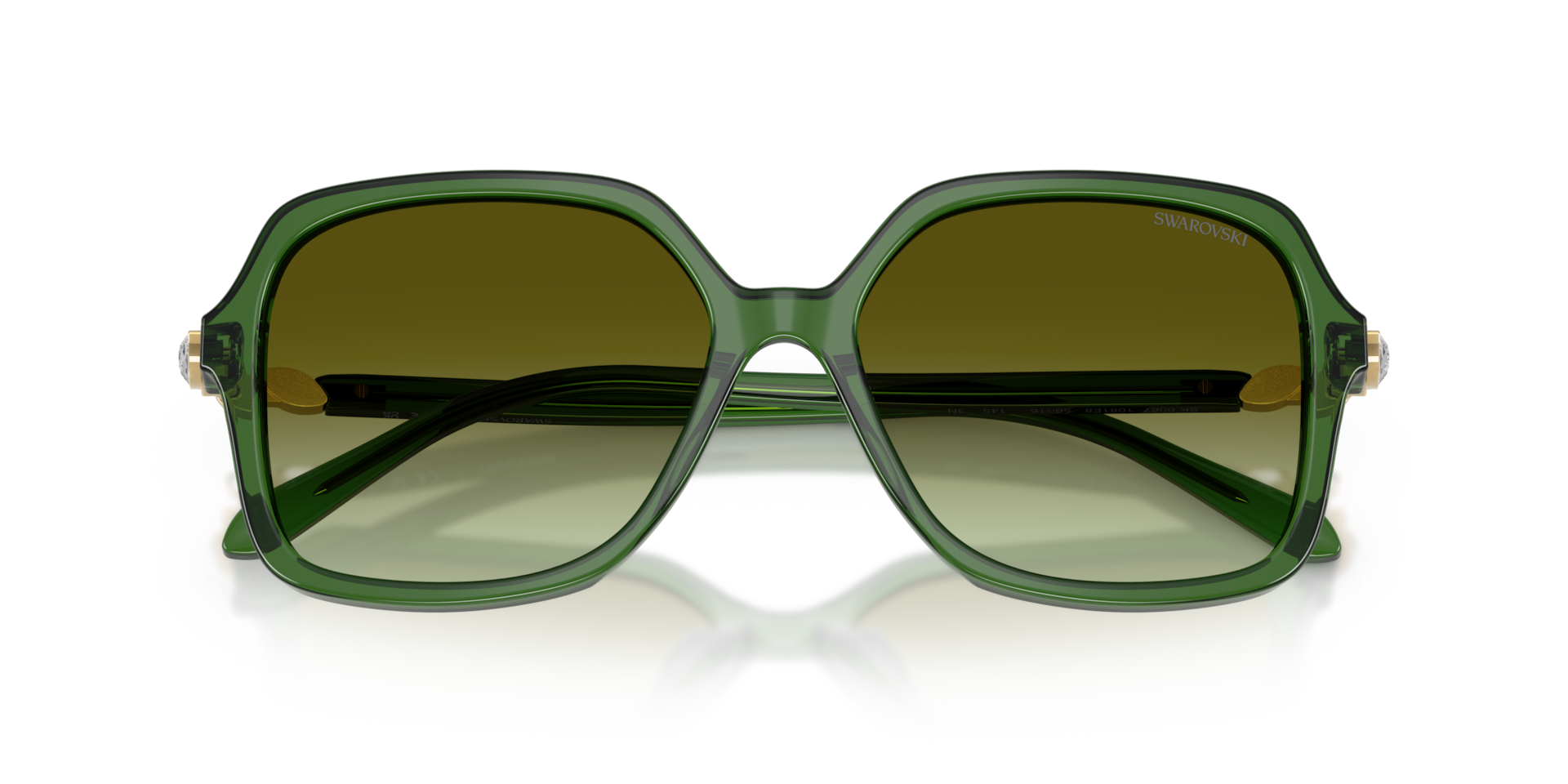 スワロフスキー✨️スクエアサンキャッチャー✨️アンティークグリーン50mm Swarovski 0SK6067 Sunglasses in Green | Target Optical