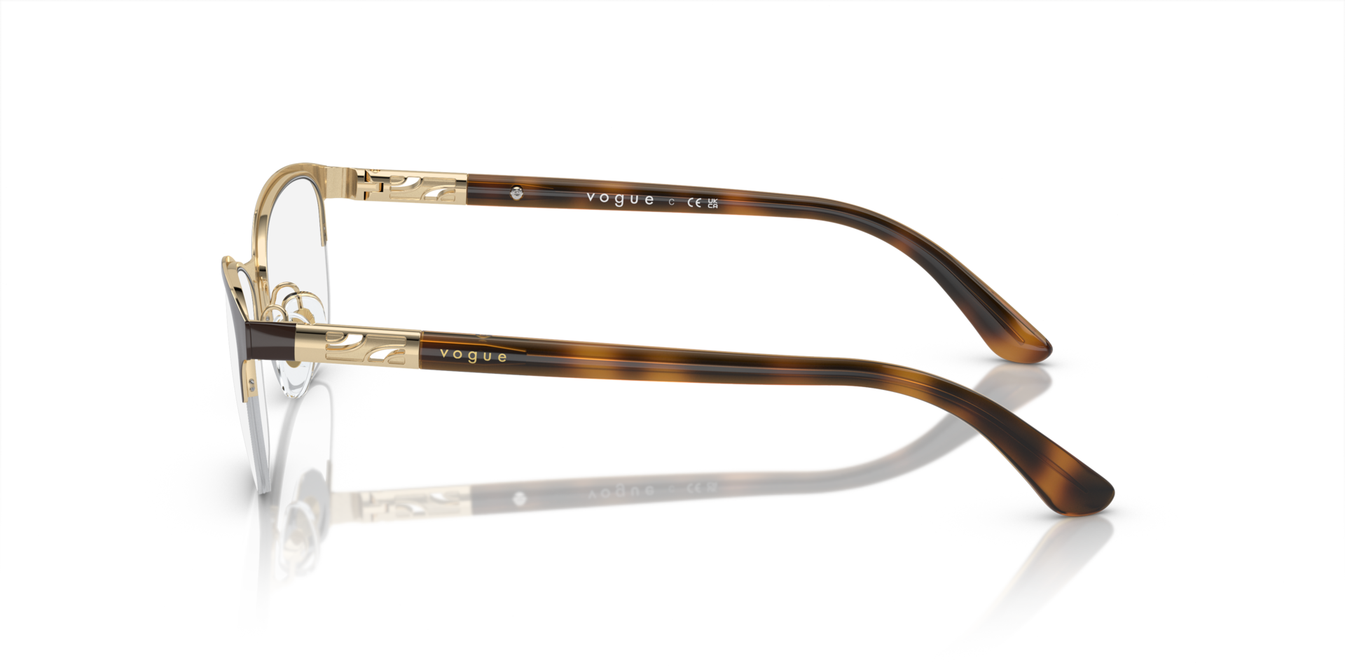 Vogue Eyewear 0VO4067 Glasses in Brown/Tan | Target Optical