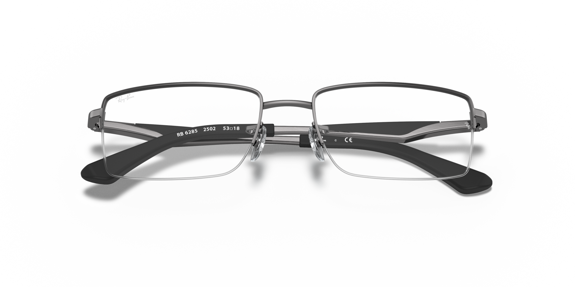 Ray-Ban 0RX6285 Glasses in Silver/Gunmetal/Grey | Target Optical