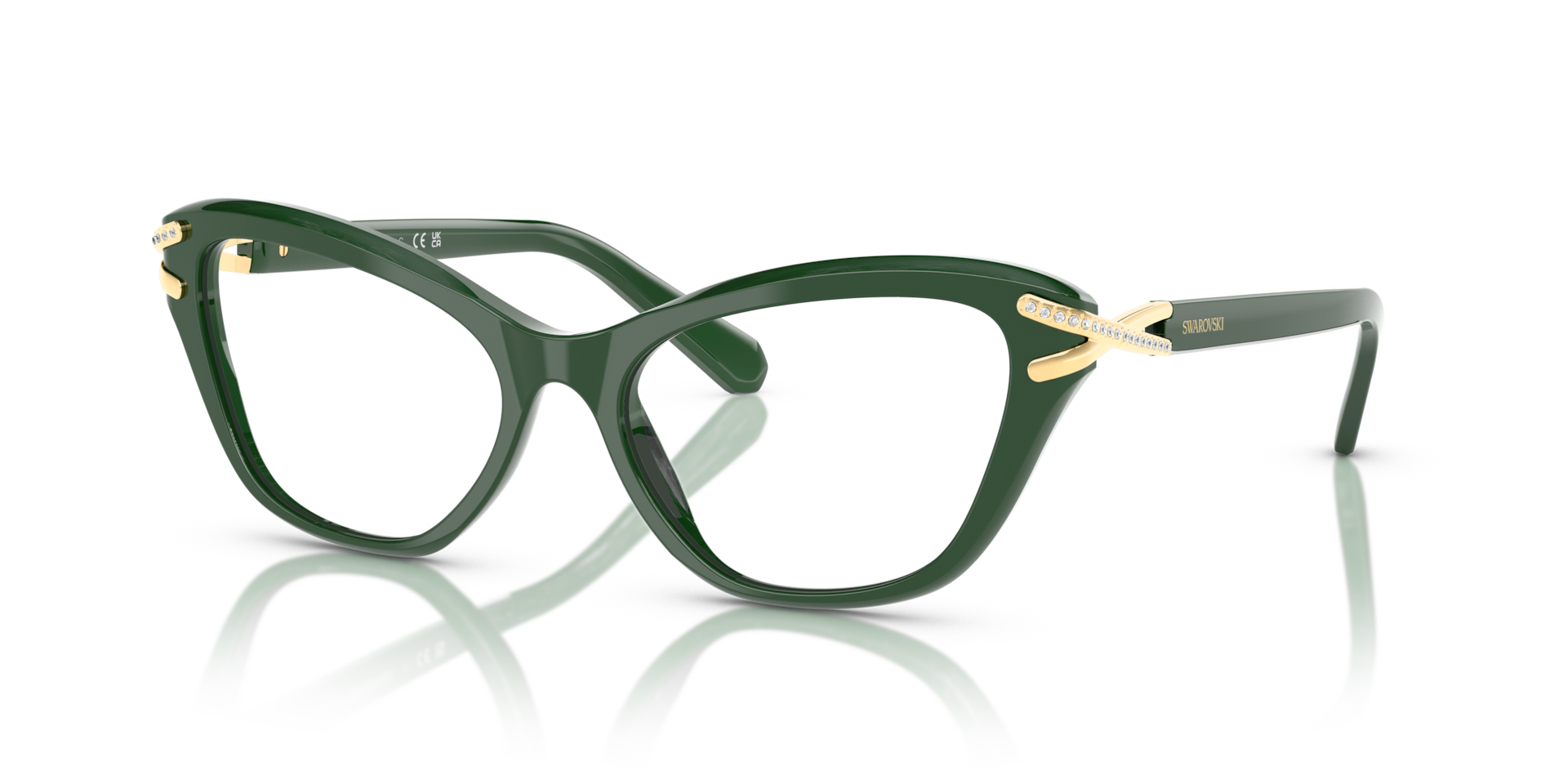 Swarovski 0SK2031 Glasses in Green | Target Optical