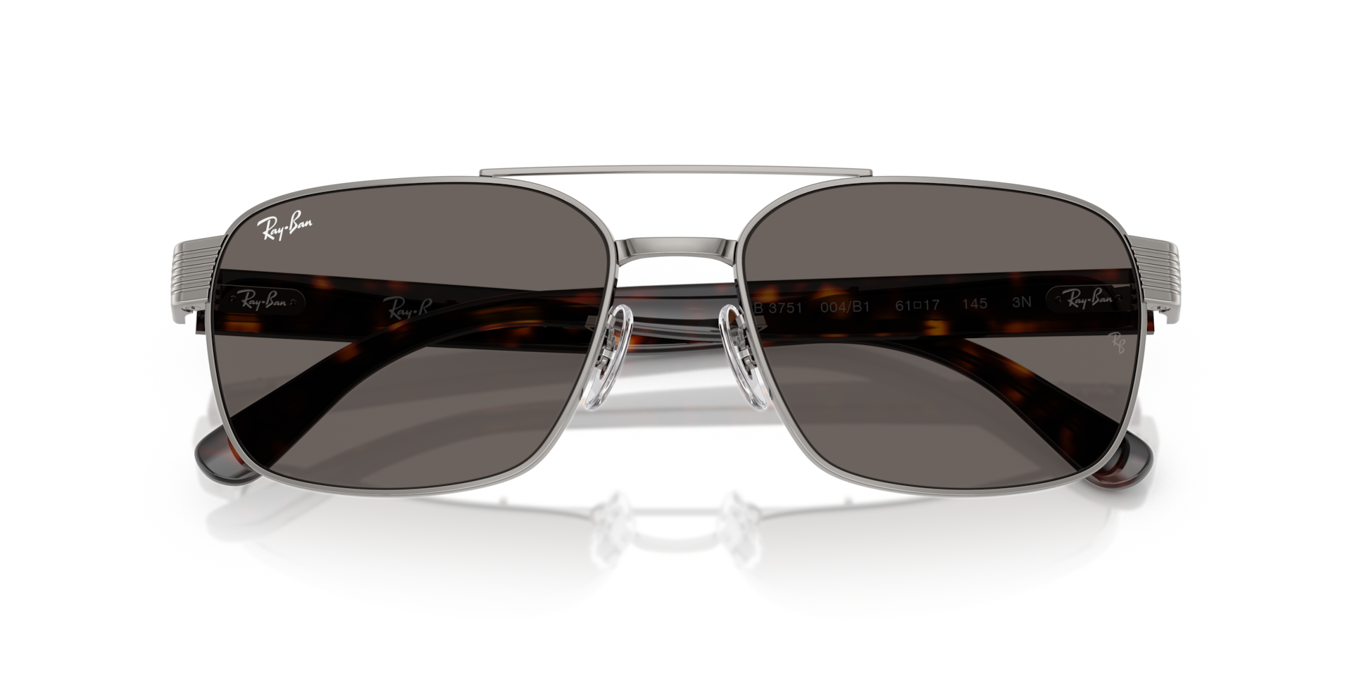Ray-Ban 0RB3751 Sunglasses in Silver/Gunmetal/Grey | Target Optical