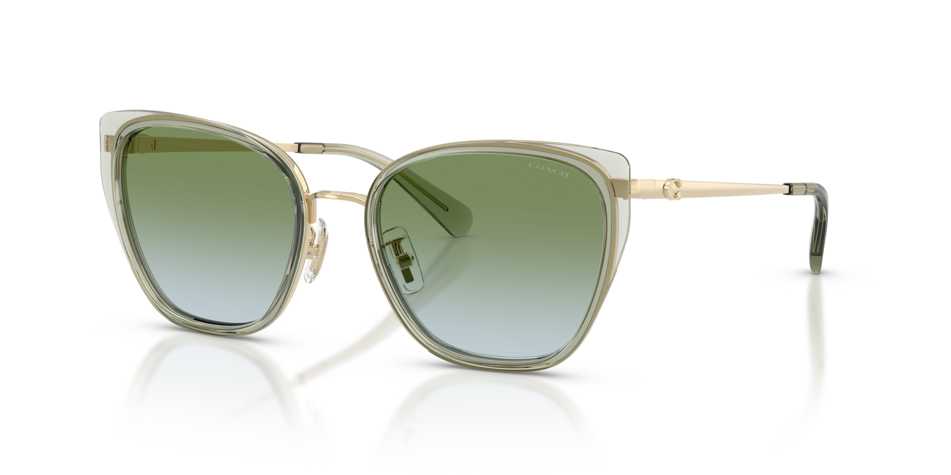 Coach 0HC7187 Sunglasses in Green | Target Optical