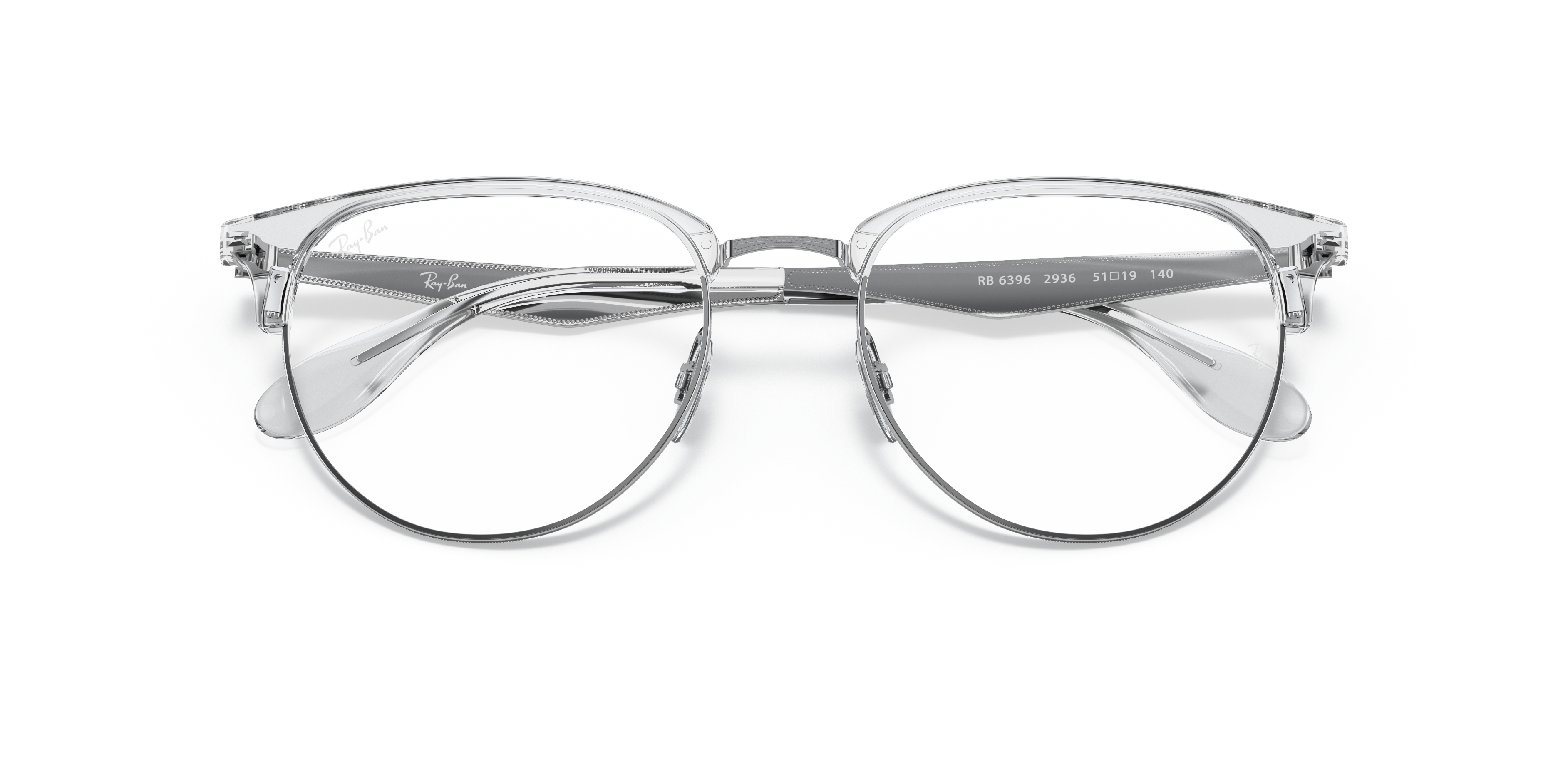 Ray-Ban 0RX6396 Glasses in Silver/Gunmetal/Grey | Target Optical