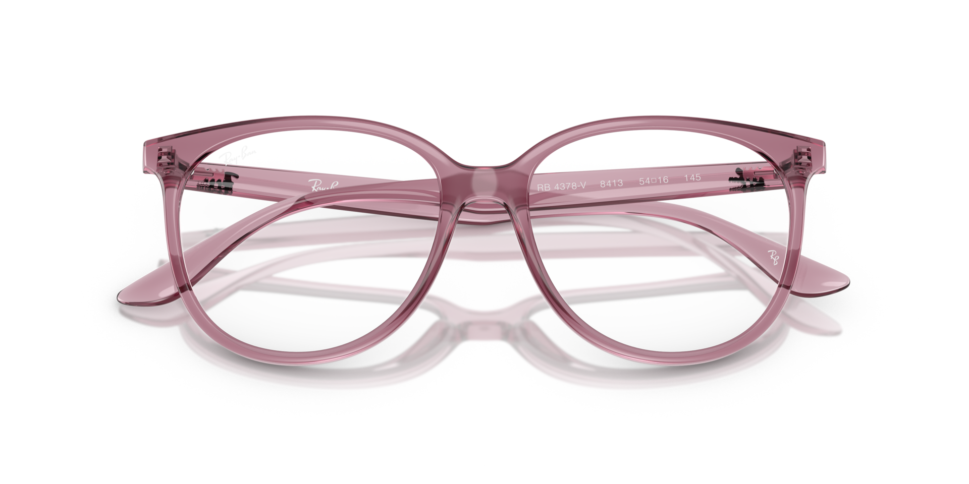 Ray-Ban 0RX4378V Glasses in Pink/Purple | Target Optical