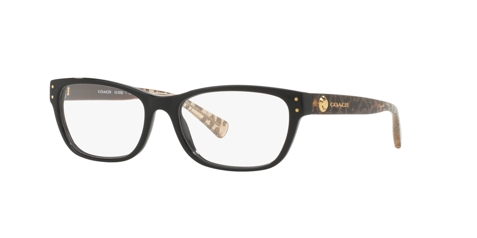 COACH Women\'s Black frames with Signature Pattern Amazon.com: COACH HC6125 Prescription Eyewear Frames, Spotty  main image 3