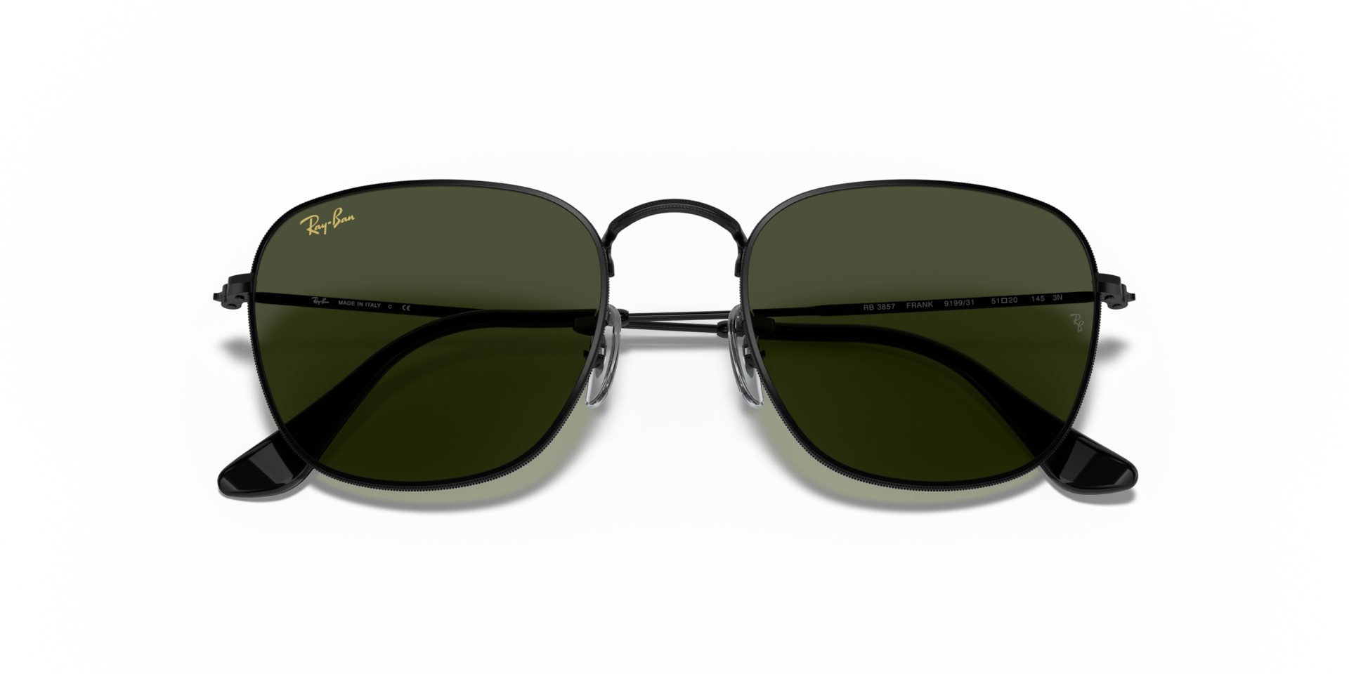 Brand New Ray-Ban Style 3857 Frank Non Polarized Sunglasses Ray-Ban RB3857 Frank - Square Legend Gold Frame Prescription  main image 2